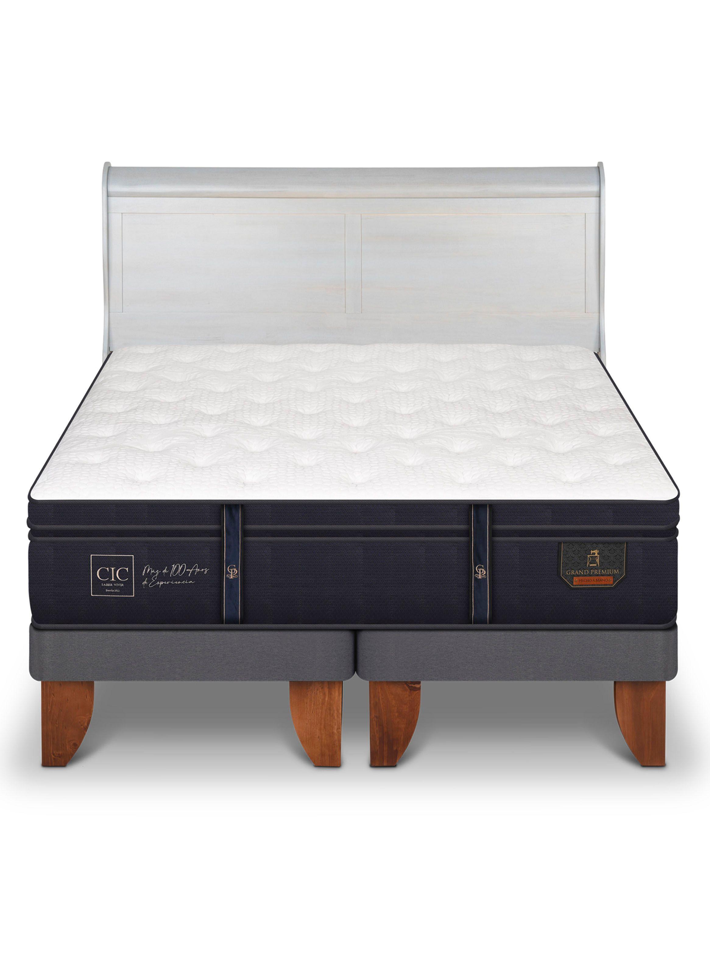 Cama Europea Grand Premium King + Respaldo Miro Alpino-2