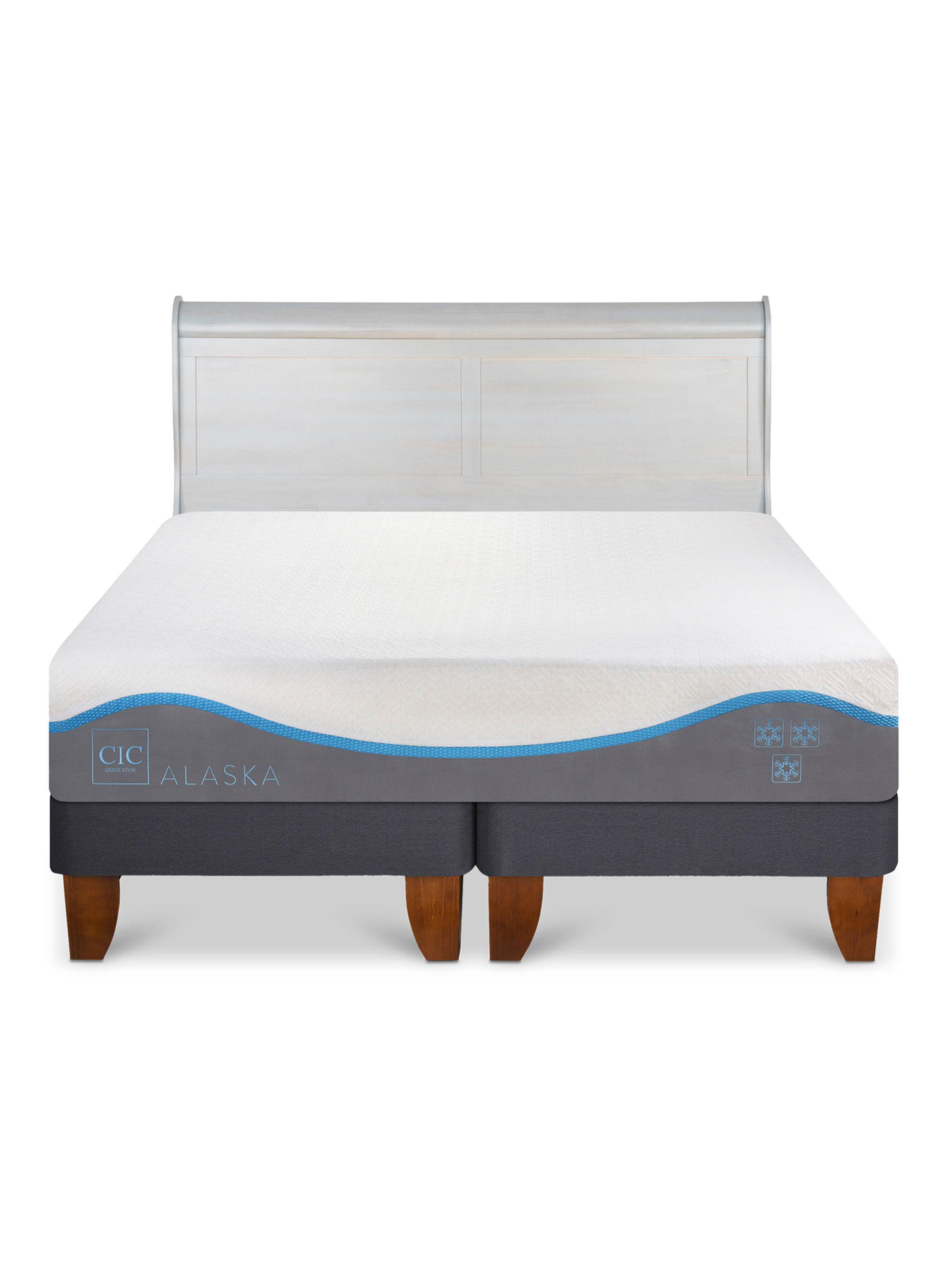 Cama Europea Alaska King + Respaldo Miro Alpino-2