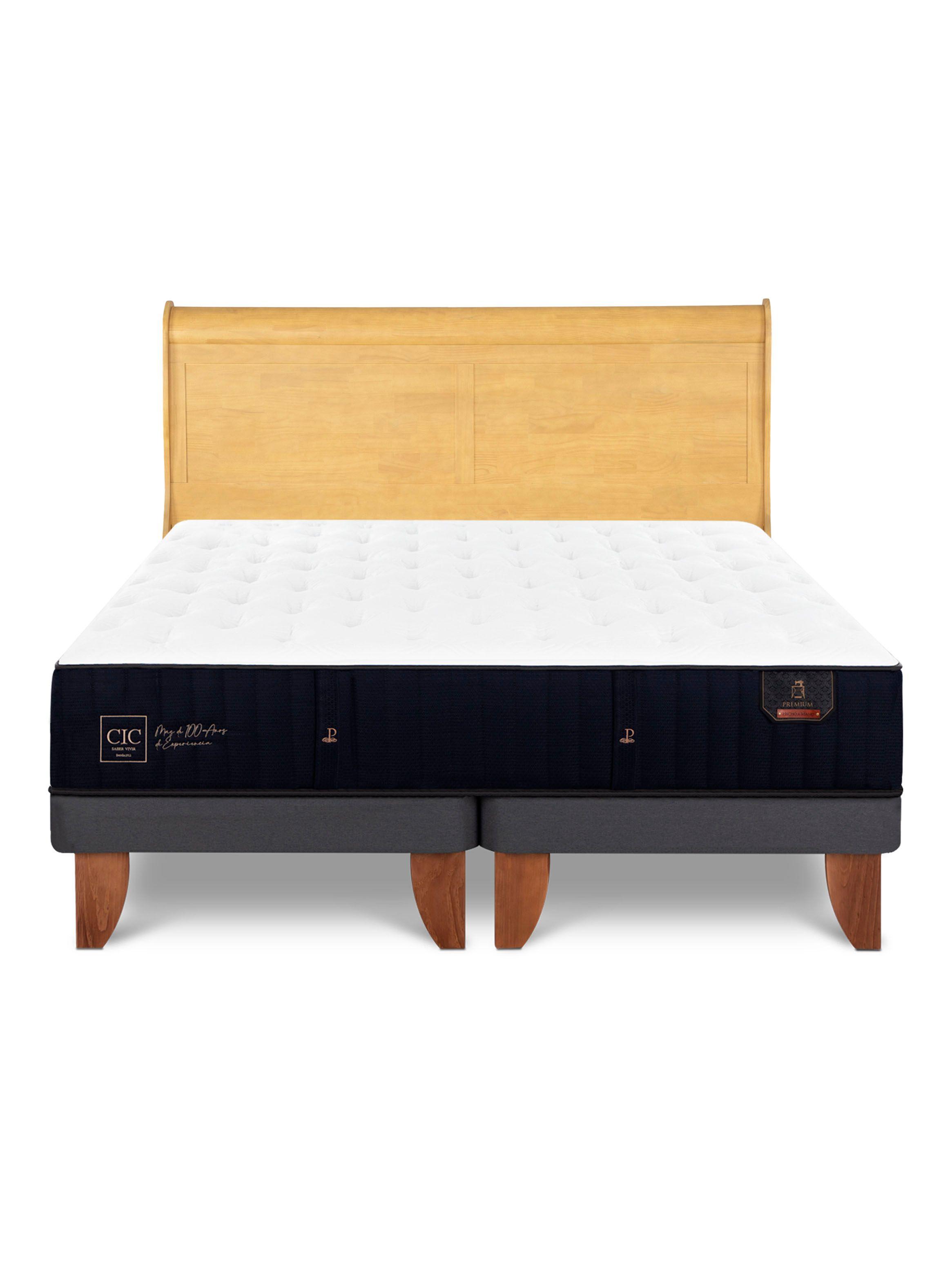 Cama Europea Premium King + Respaldo Miro Mostaza-2