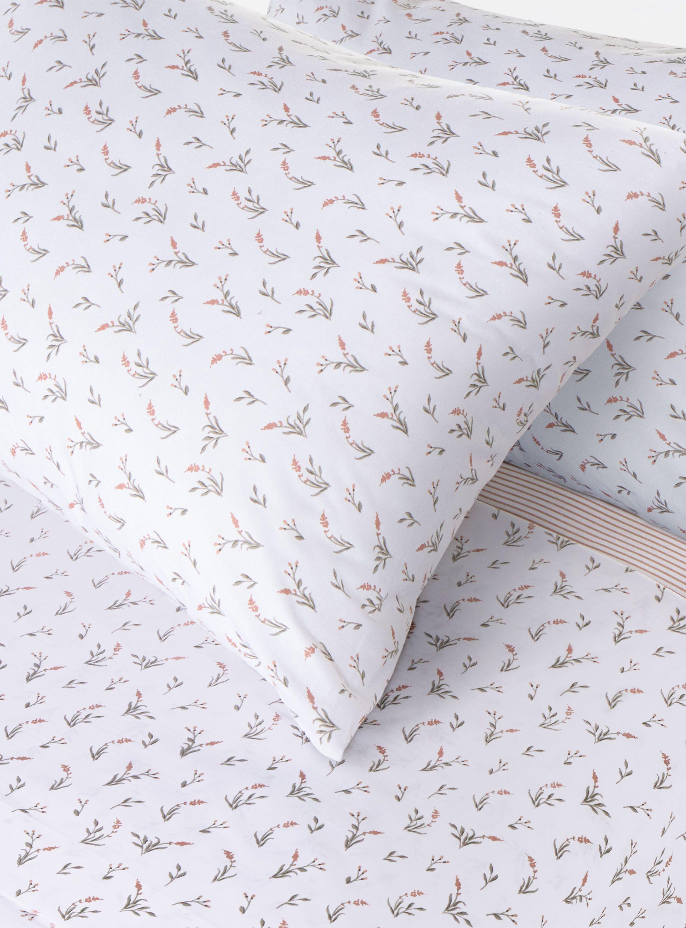 Juego de Sábanas Miniprint Fresia Súper King-1