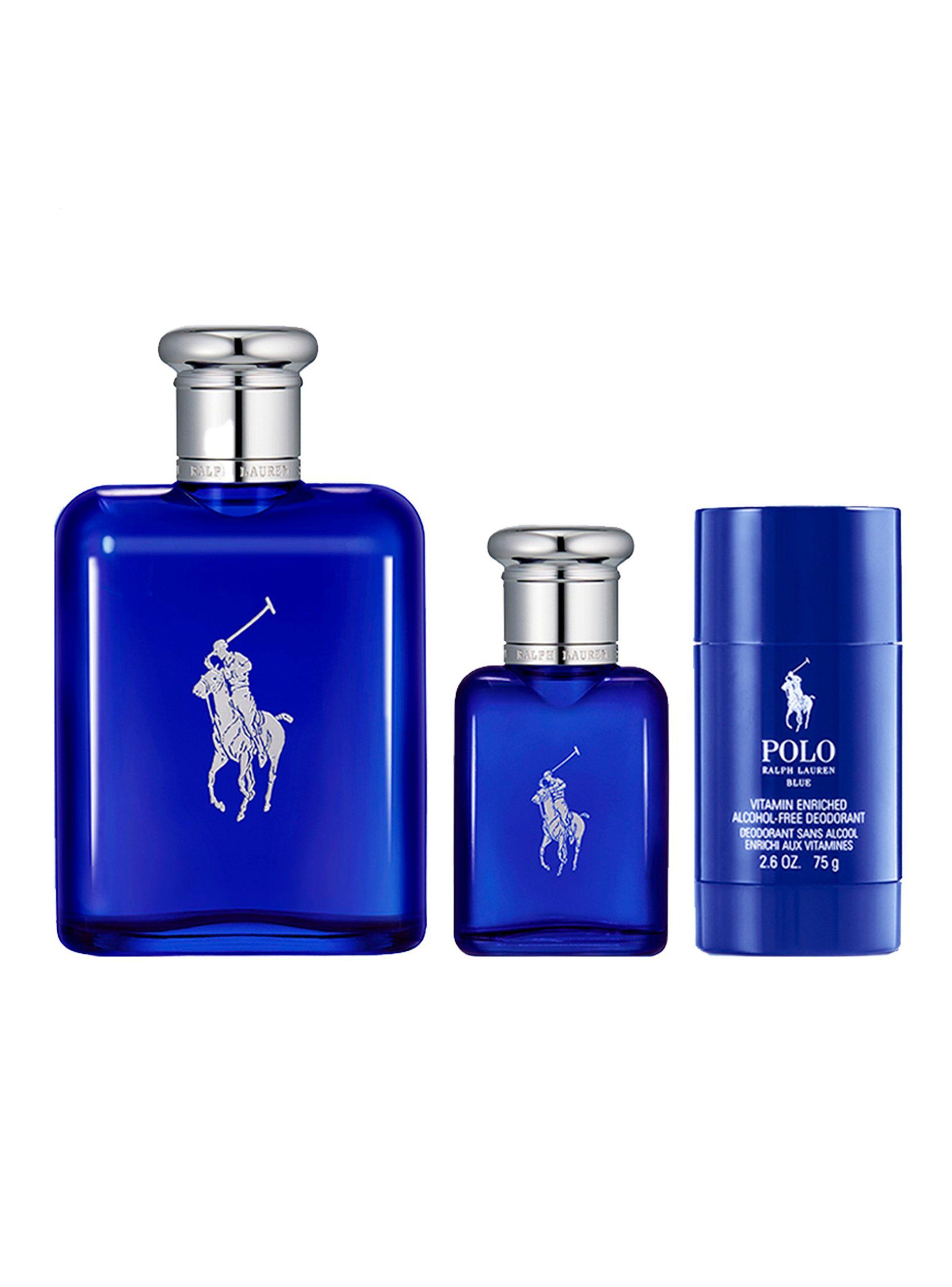 Set Perfume Polo Blue EDT Hombre 125 ml + 40 ml + Desodorante 75g Ralph Lauren-0