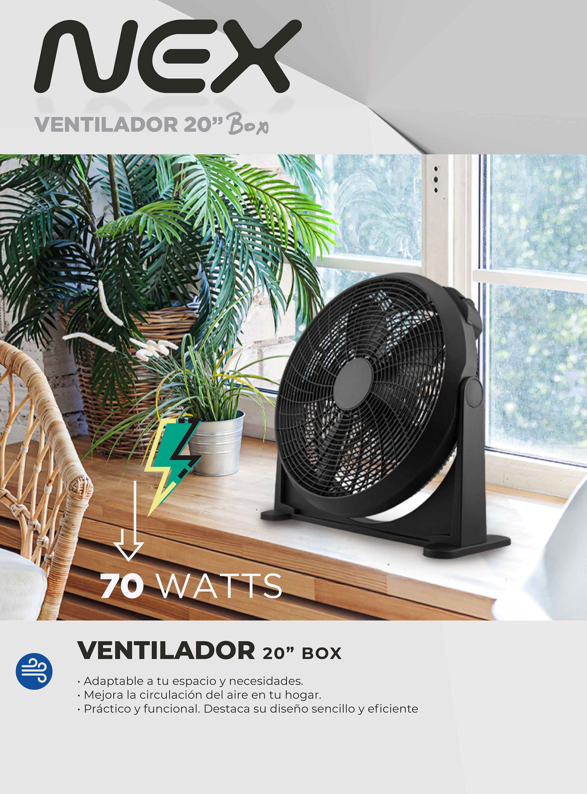 Ventilador Box 20" Negro FCT2020-7