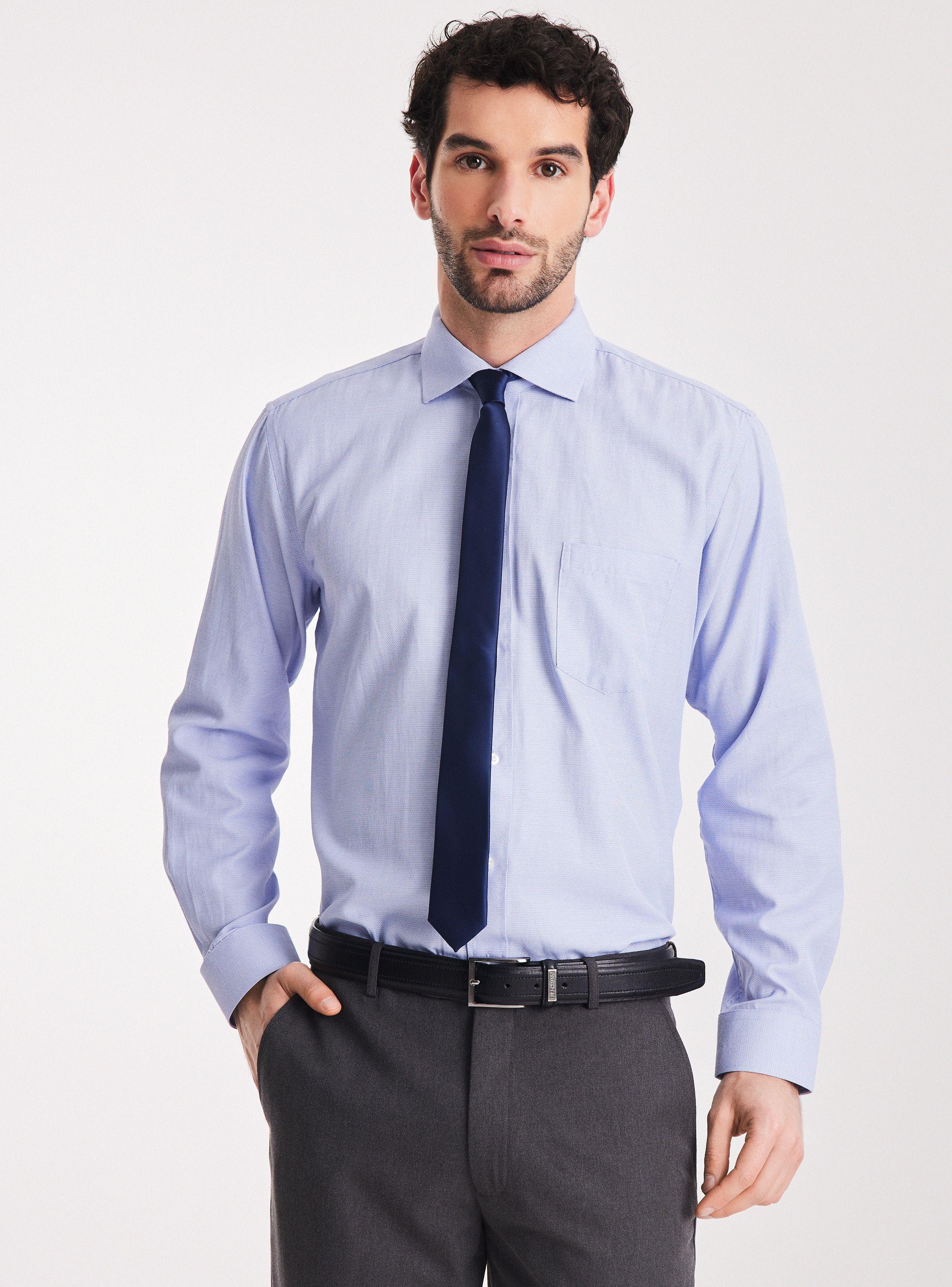 Camisa Formal Texturada Colors de Johnson Classic
