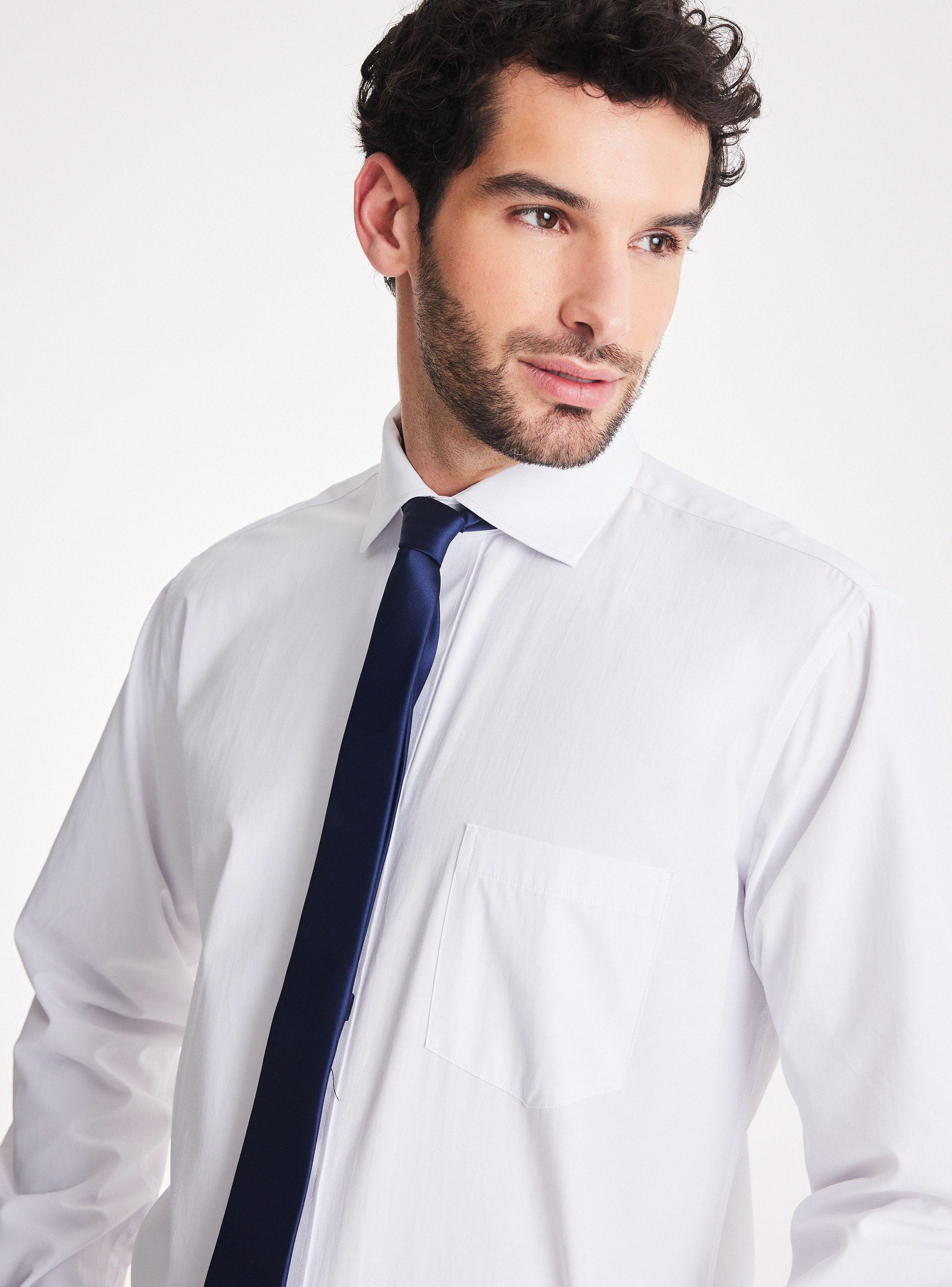 Camisa Vestir Blanca Semi Slim de Johnson Classic