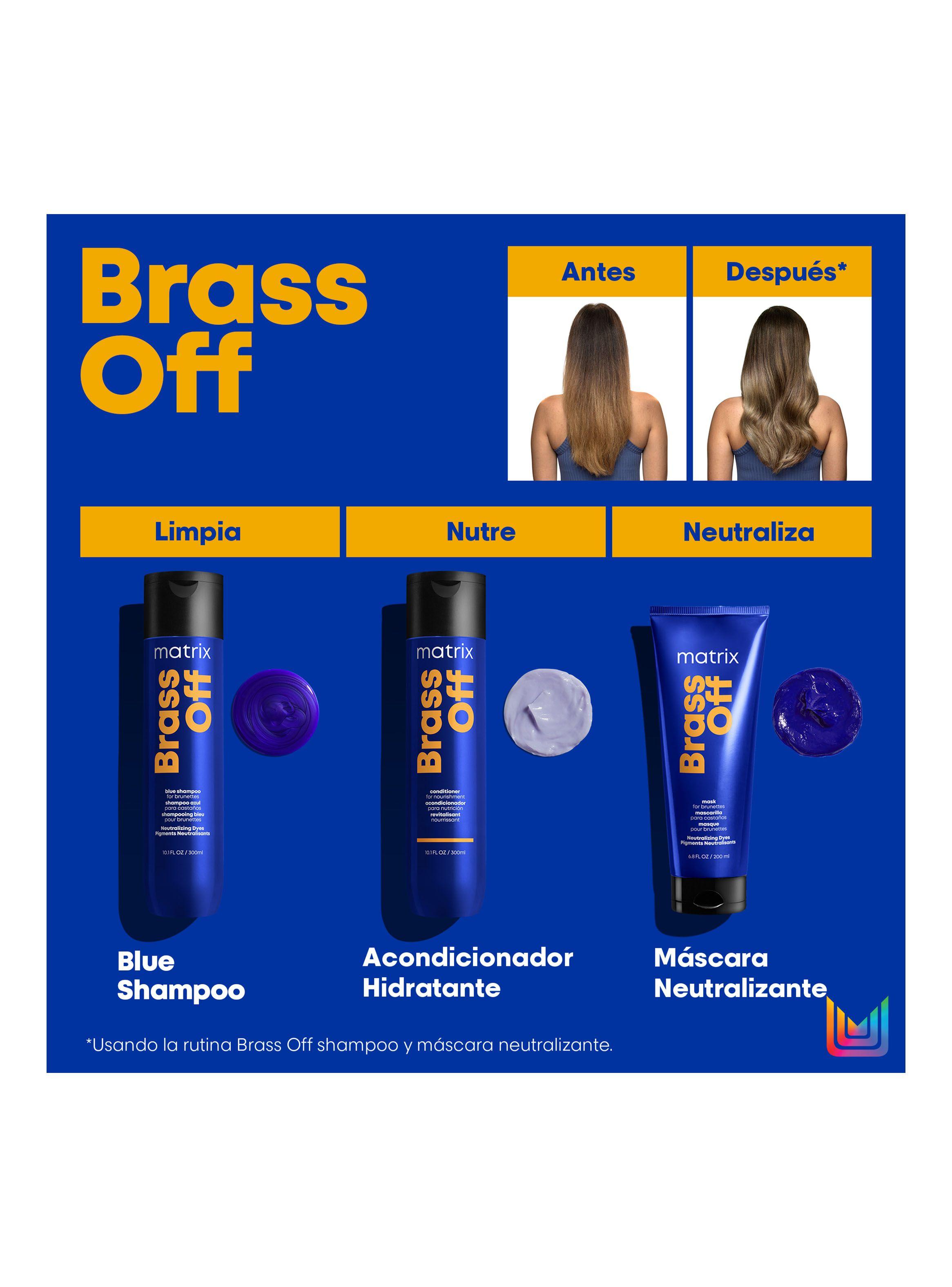 Shampoo Matizador Azul 1000 ml Brass Off Matrix-5