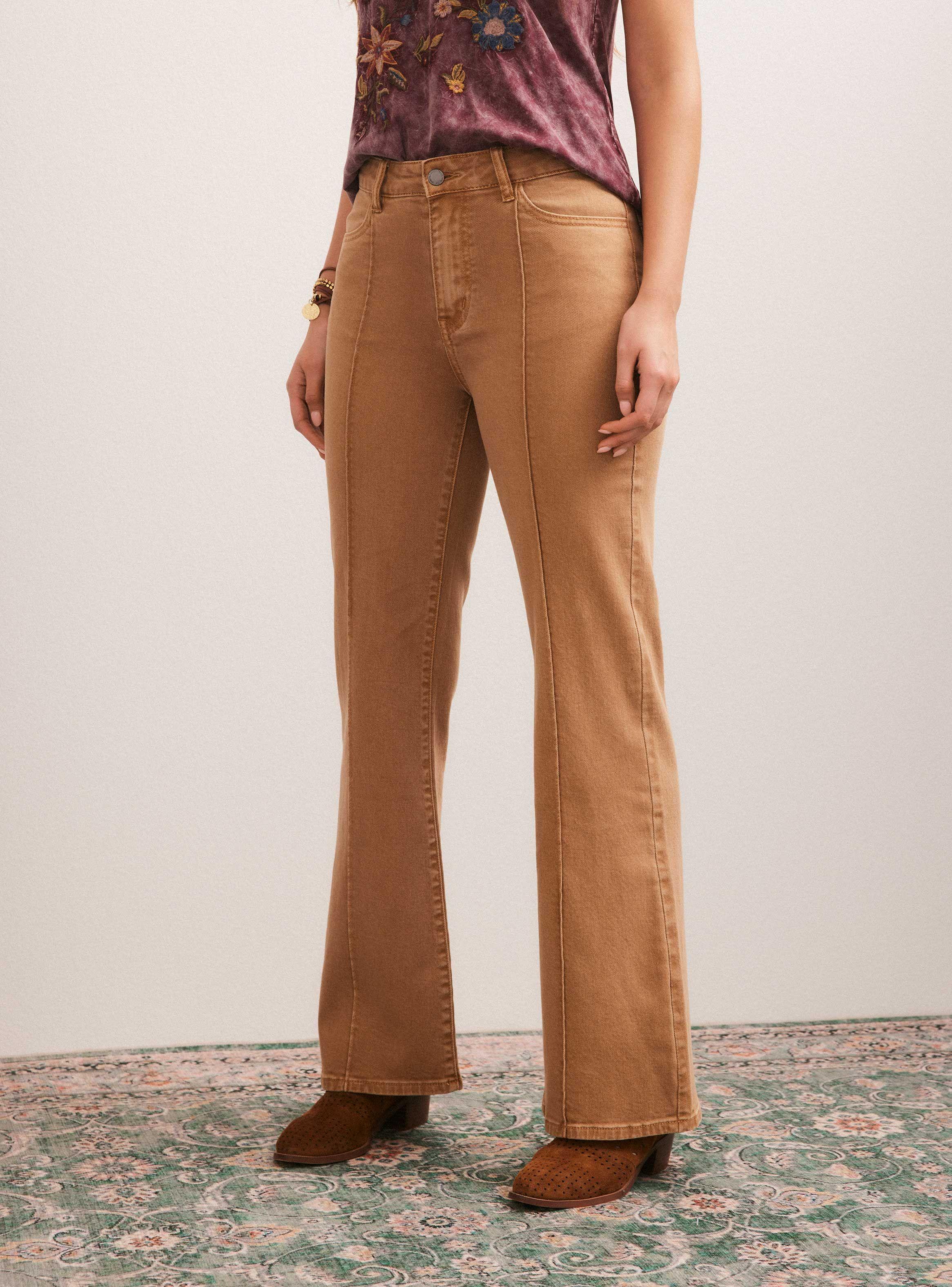 Jeans Teñido en Prenda con Pespunte en Pierna-0