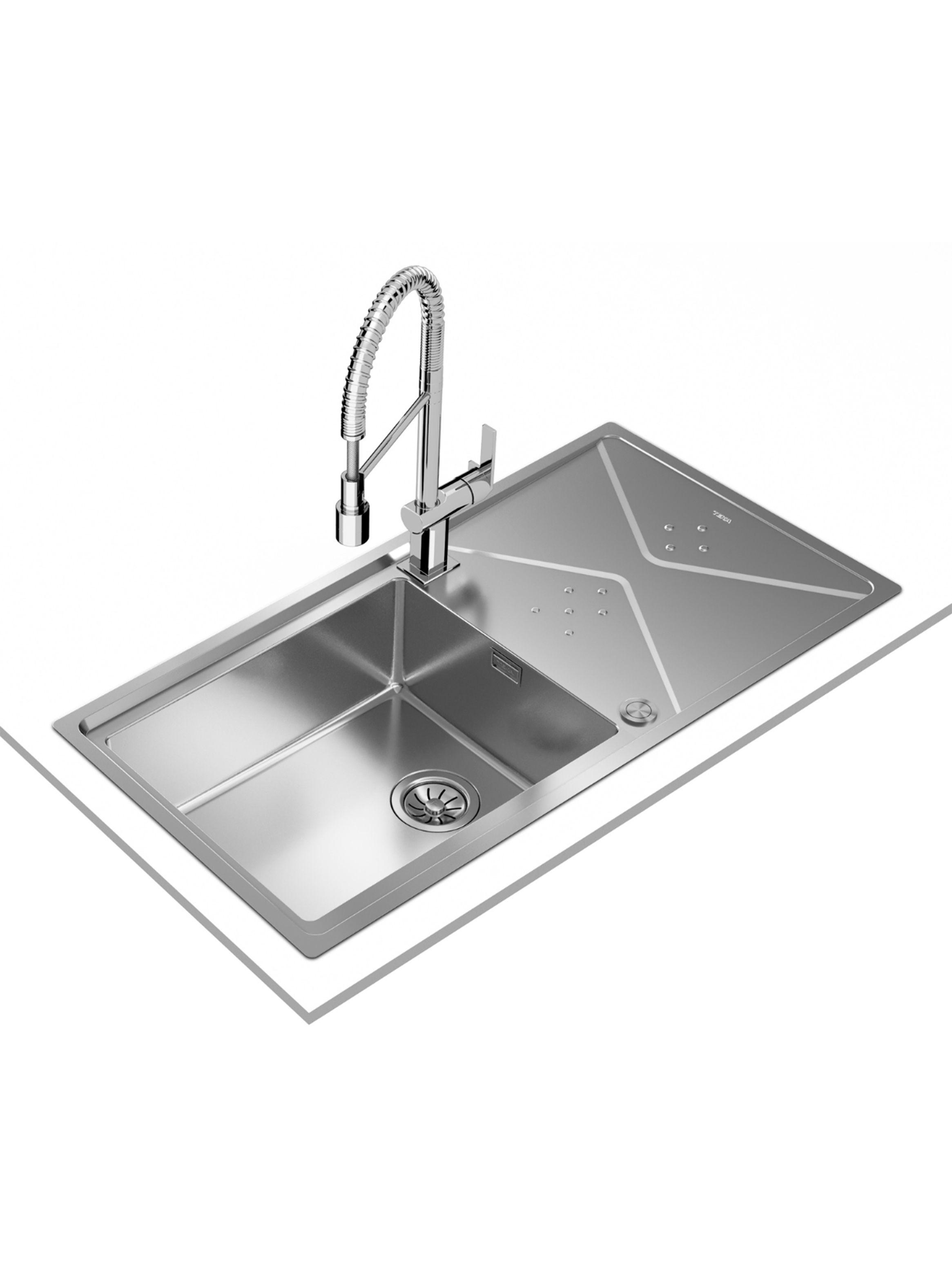 Lavaplatos Empotrado Inox Brooklyn 60MXP 1C1E Plus-4