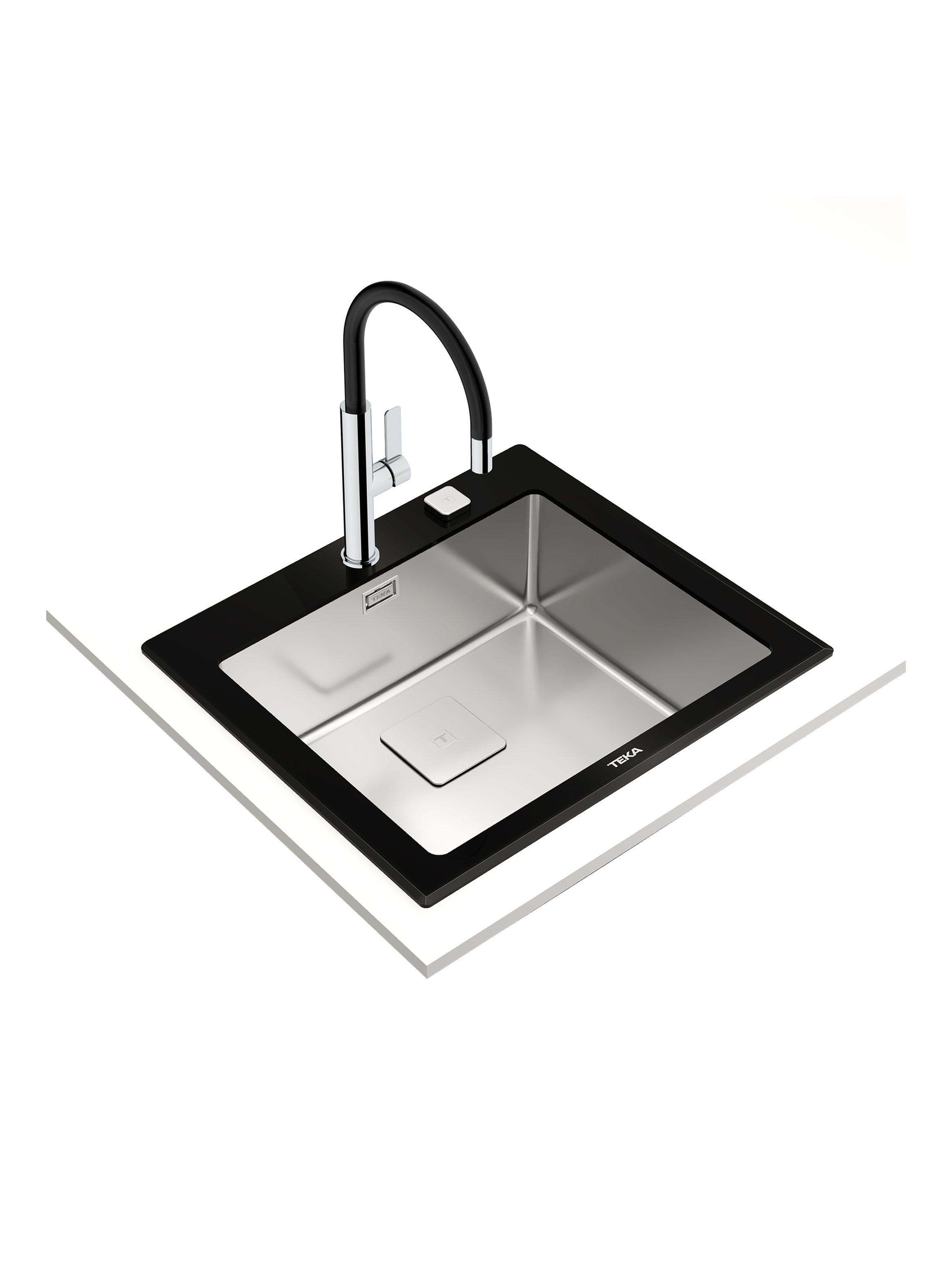 Lavaplatos Empotrado Diamond RS15 1C Black-5