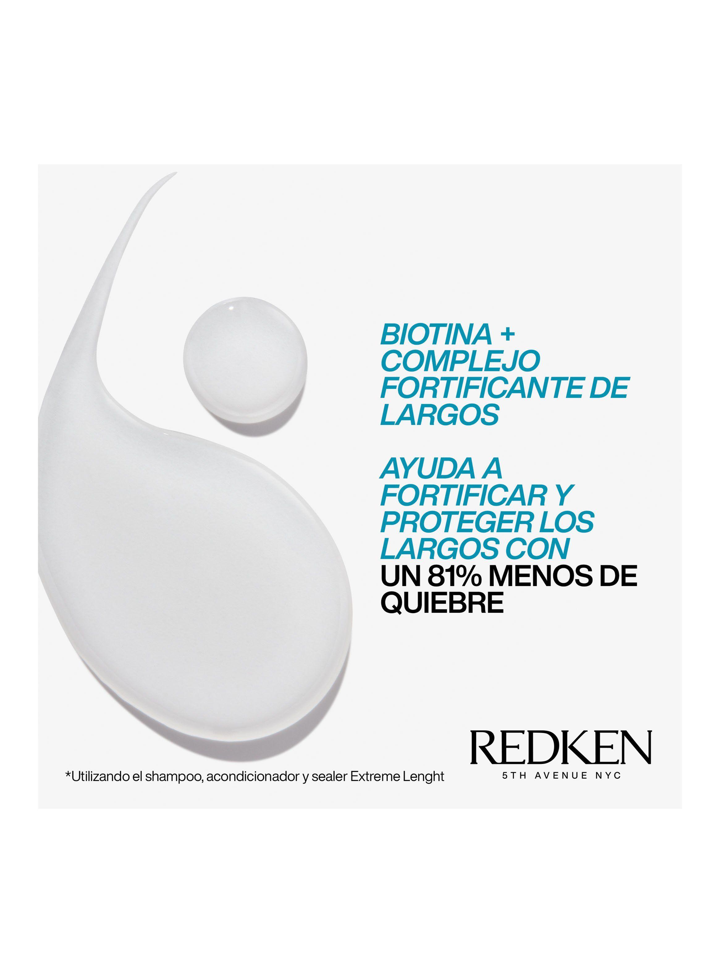 Set Fortalecedor de Largos Cabello Quebradizo Shampoo Extreme Length 300 ml + One United 30 ml-1