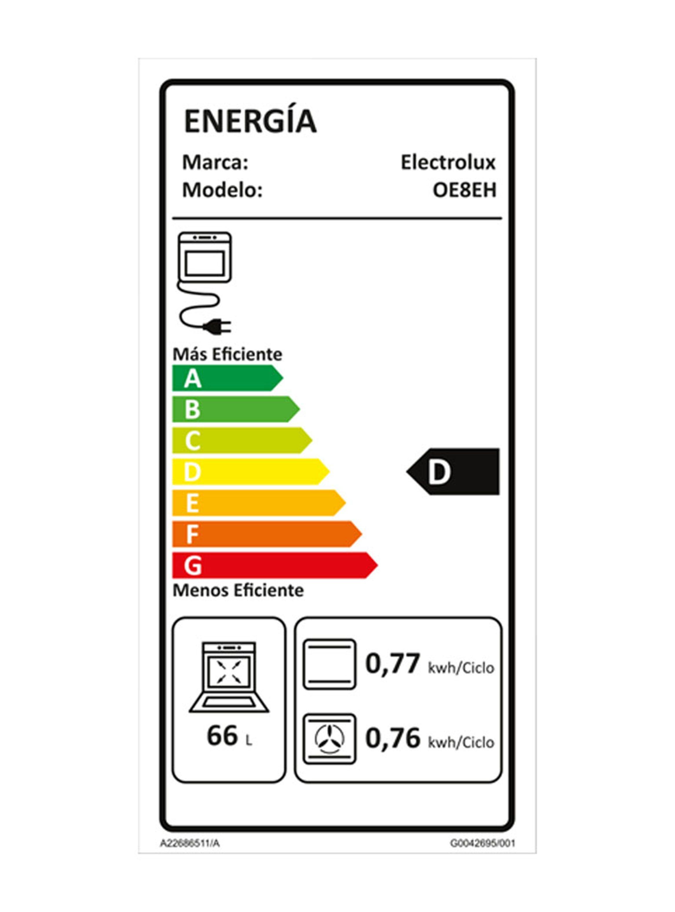 Horno Empotrable Manual 80 L OE8EH Negro-5