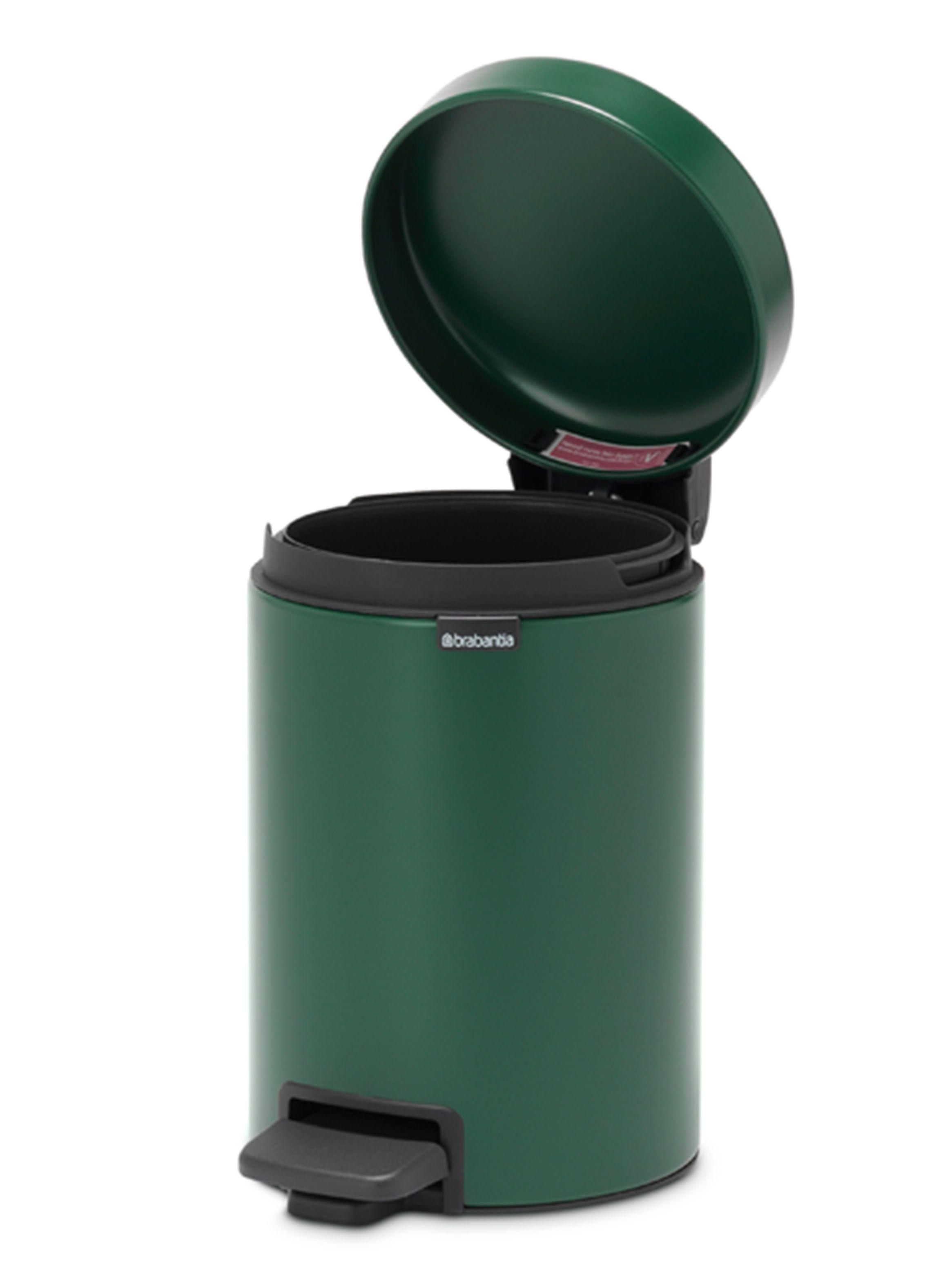 Basurero Pedal NewIcon 3 Litros Verde-2