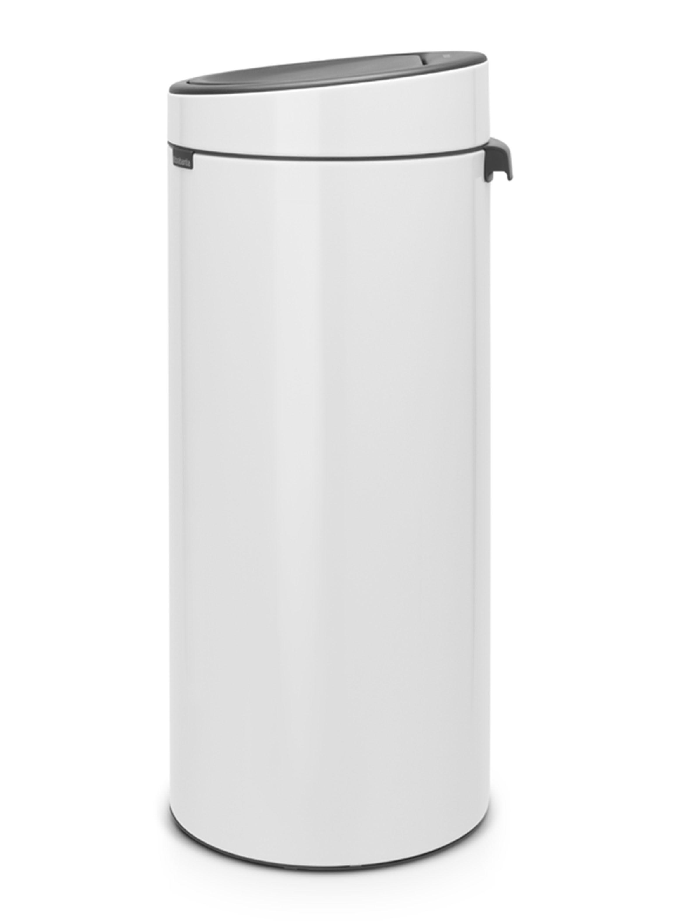 Basurero Touch New 30 Litros Blanco-1