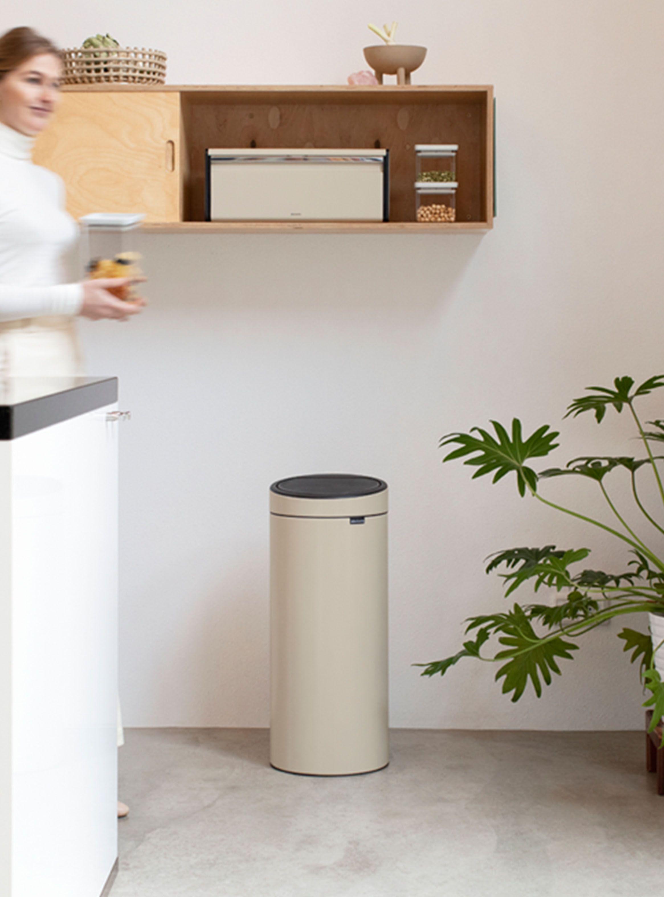 Basurero Touch New 30 Litros Acero-3