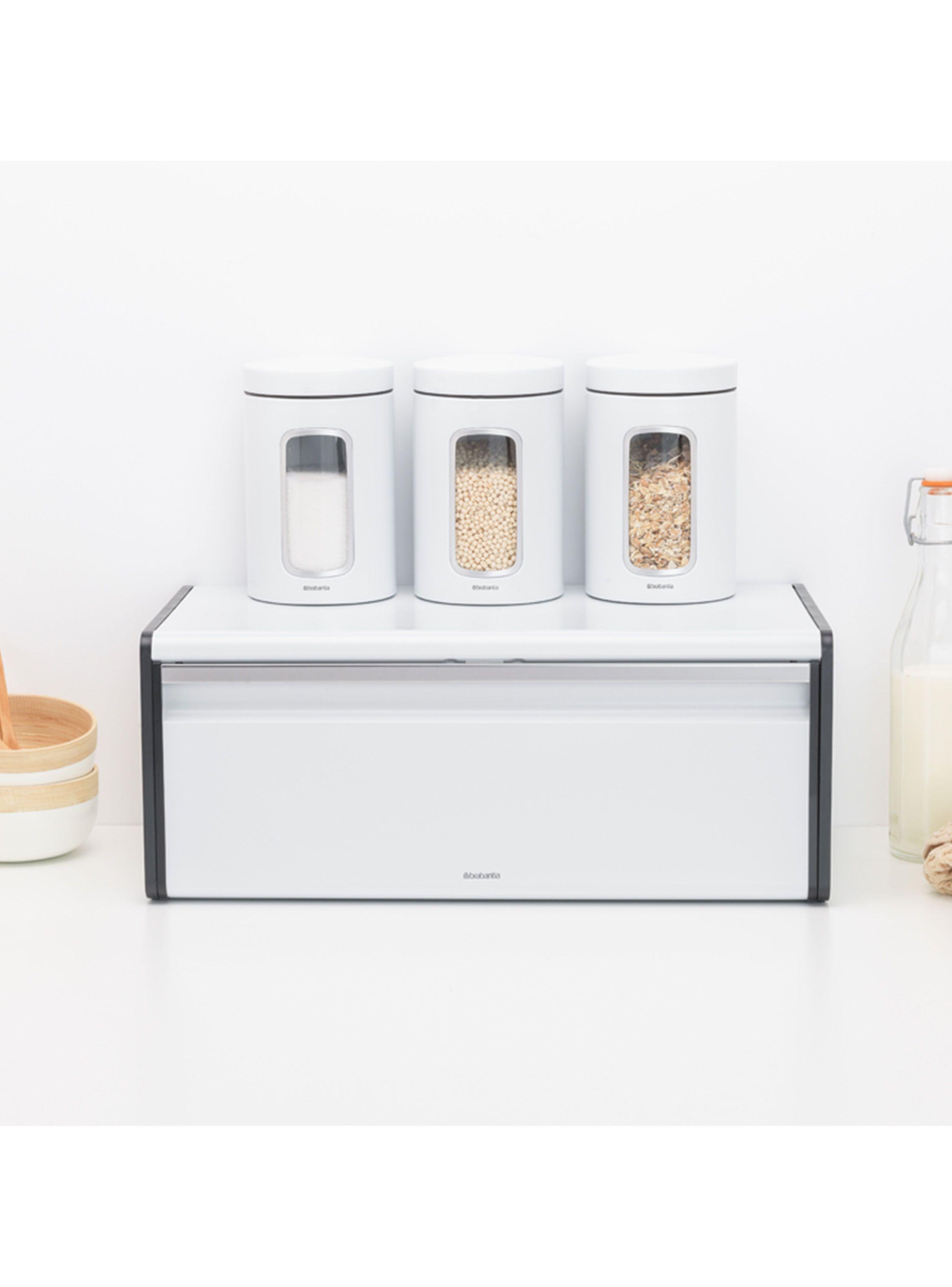 Panera de Tapa Abatible Acero Blanco-2