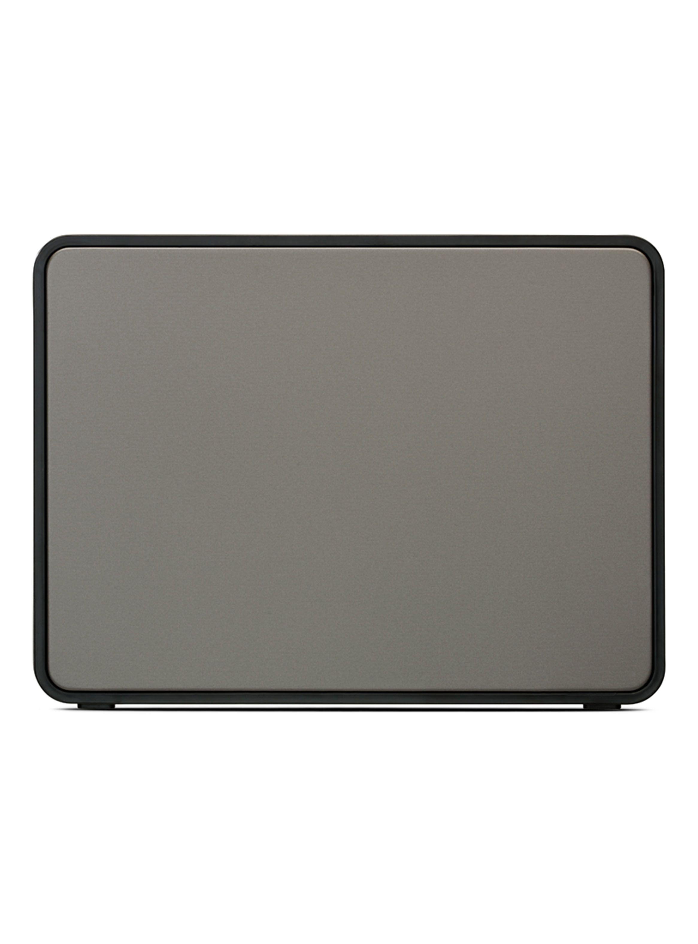 Panera de Tapa Abatible Acero Plateado-2