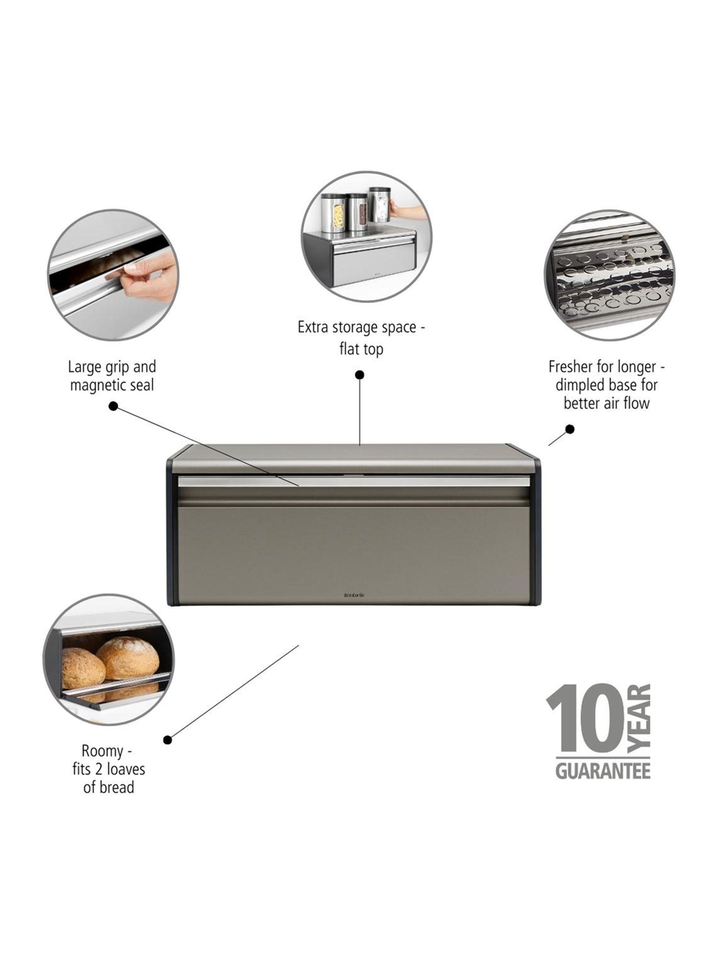 Panera de Tapa Abatible Acero Plateado-3