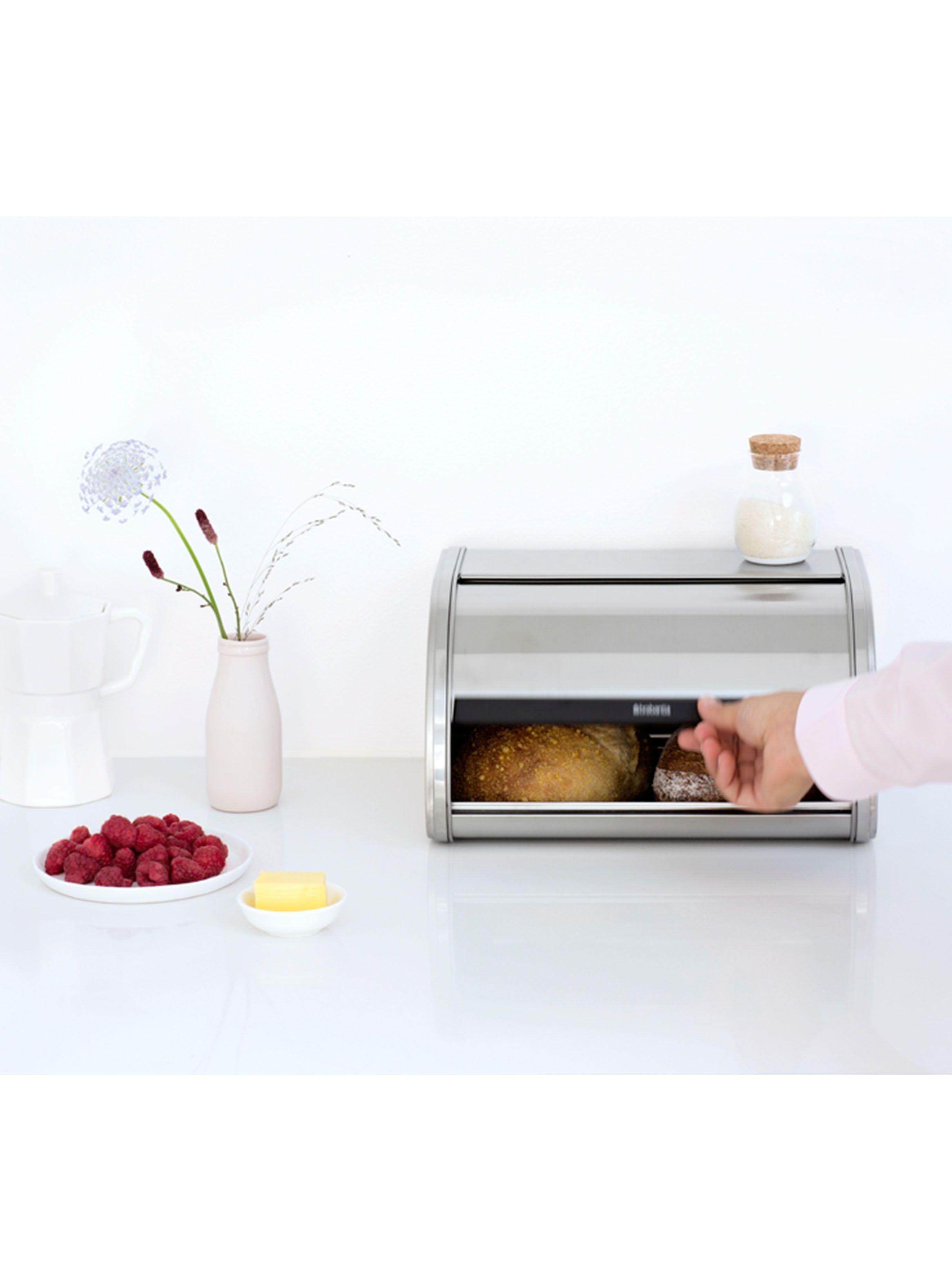 Panera de Tapa deslizante Mediana Acero Plateado-3