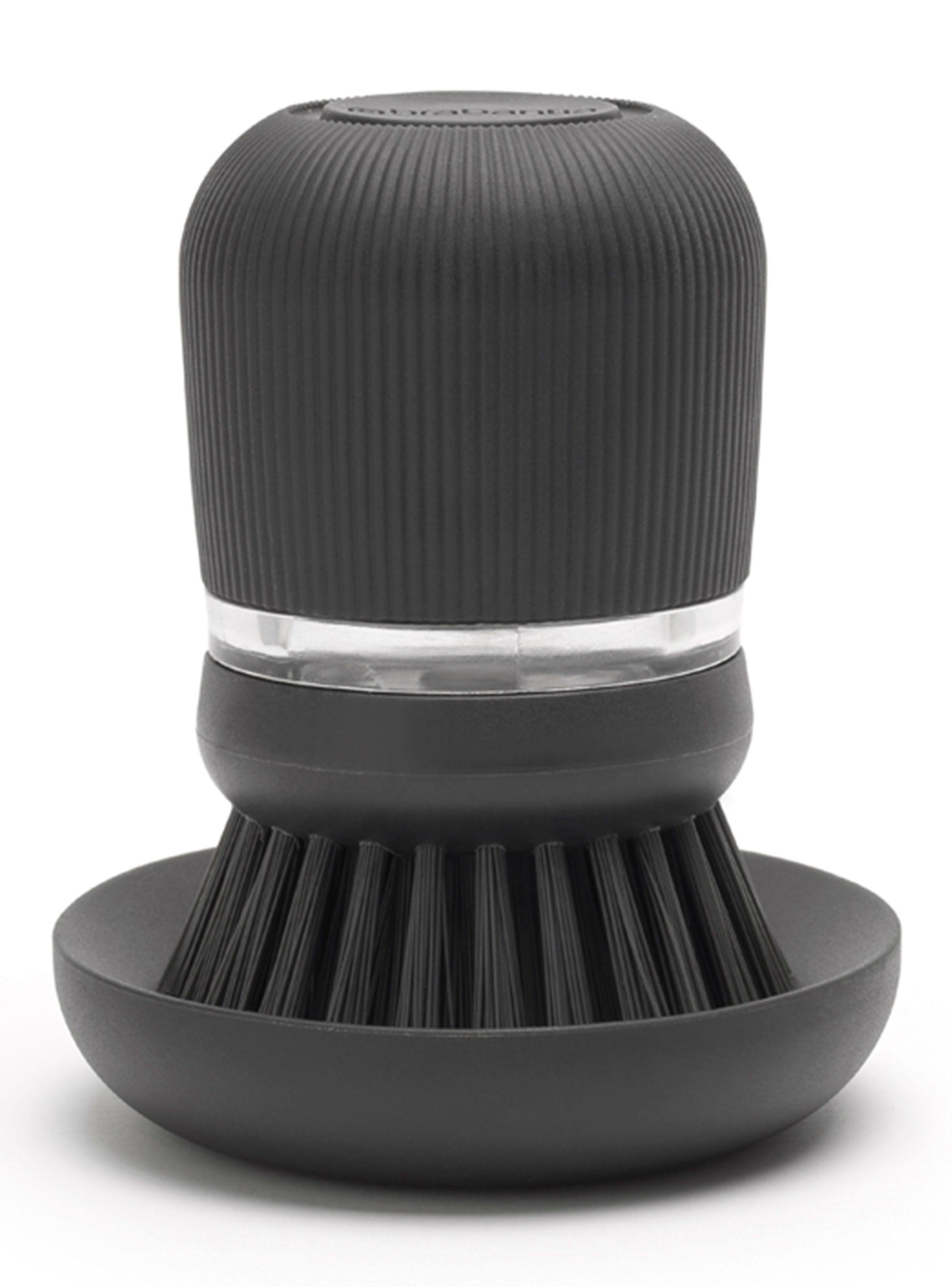 Cepillo para Platos con Dispensador Plástico Negro-0