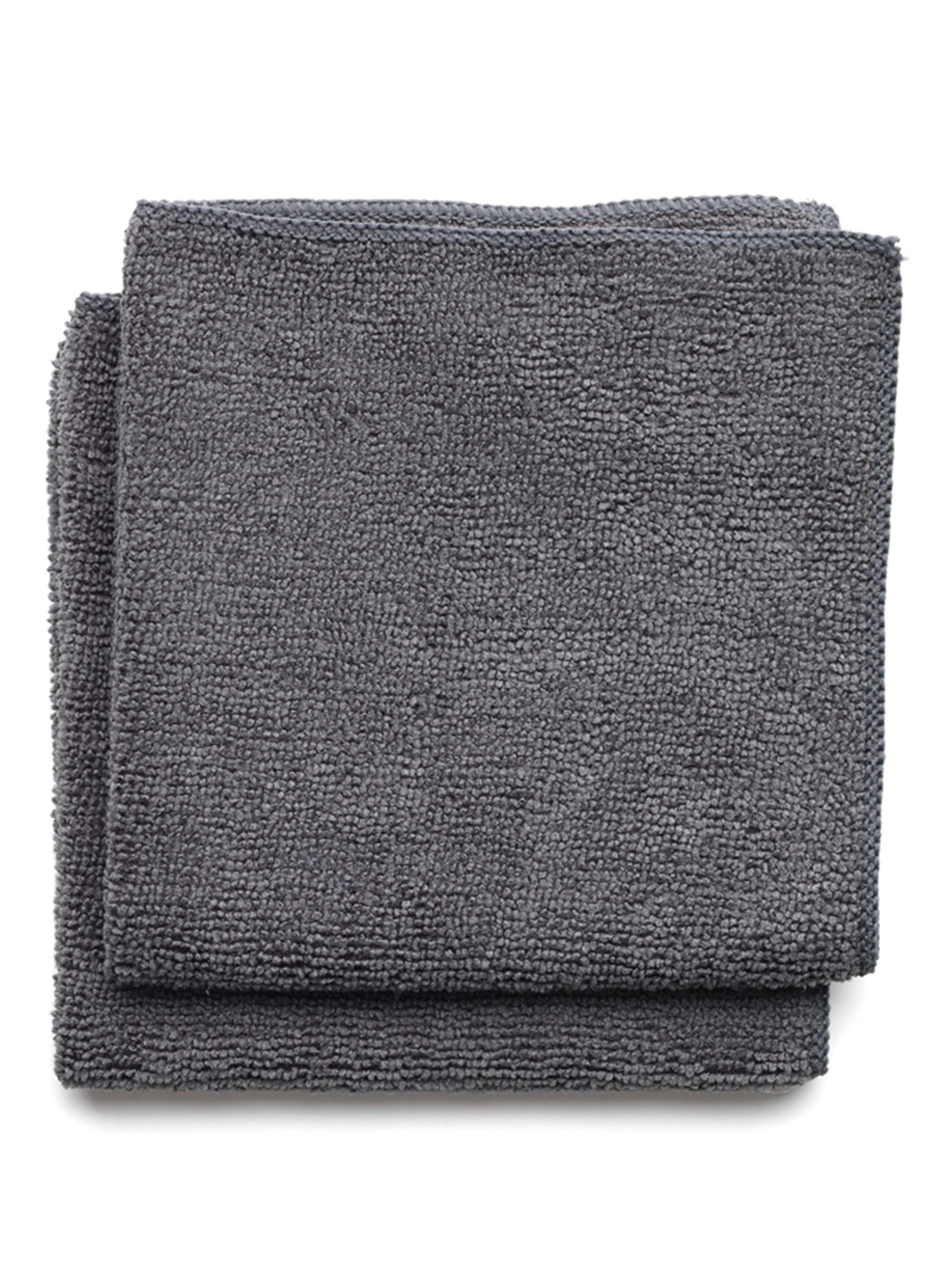 Set 2 Paños de Microfibra Sinkside 30x30 cm Tejido Negro-1