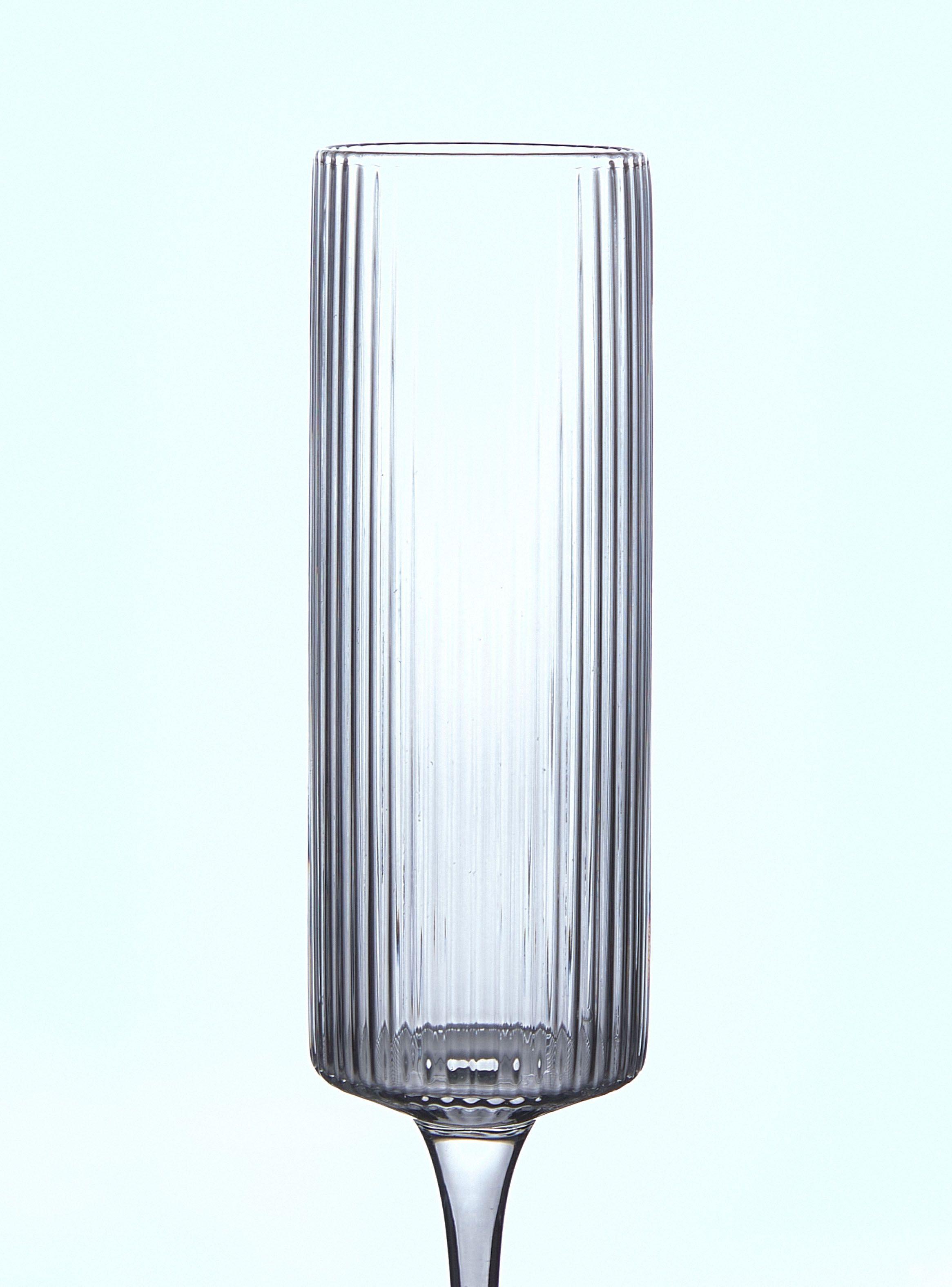 Set 4 Copas Flauta Smoke 200 ml-2