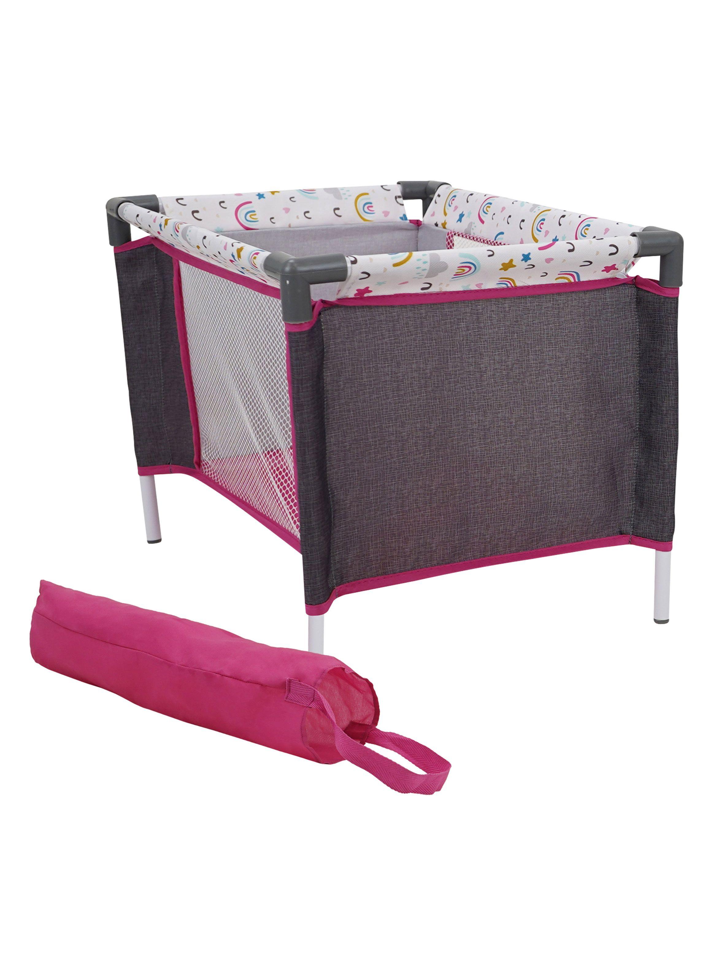Set Bebé 21 Piezas para Muñecas Rainbow Fun Gris/Blanco/Rosa-3