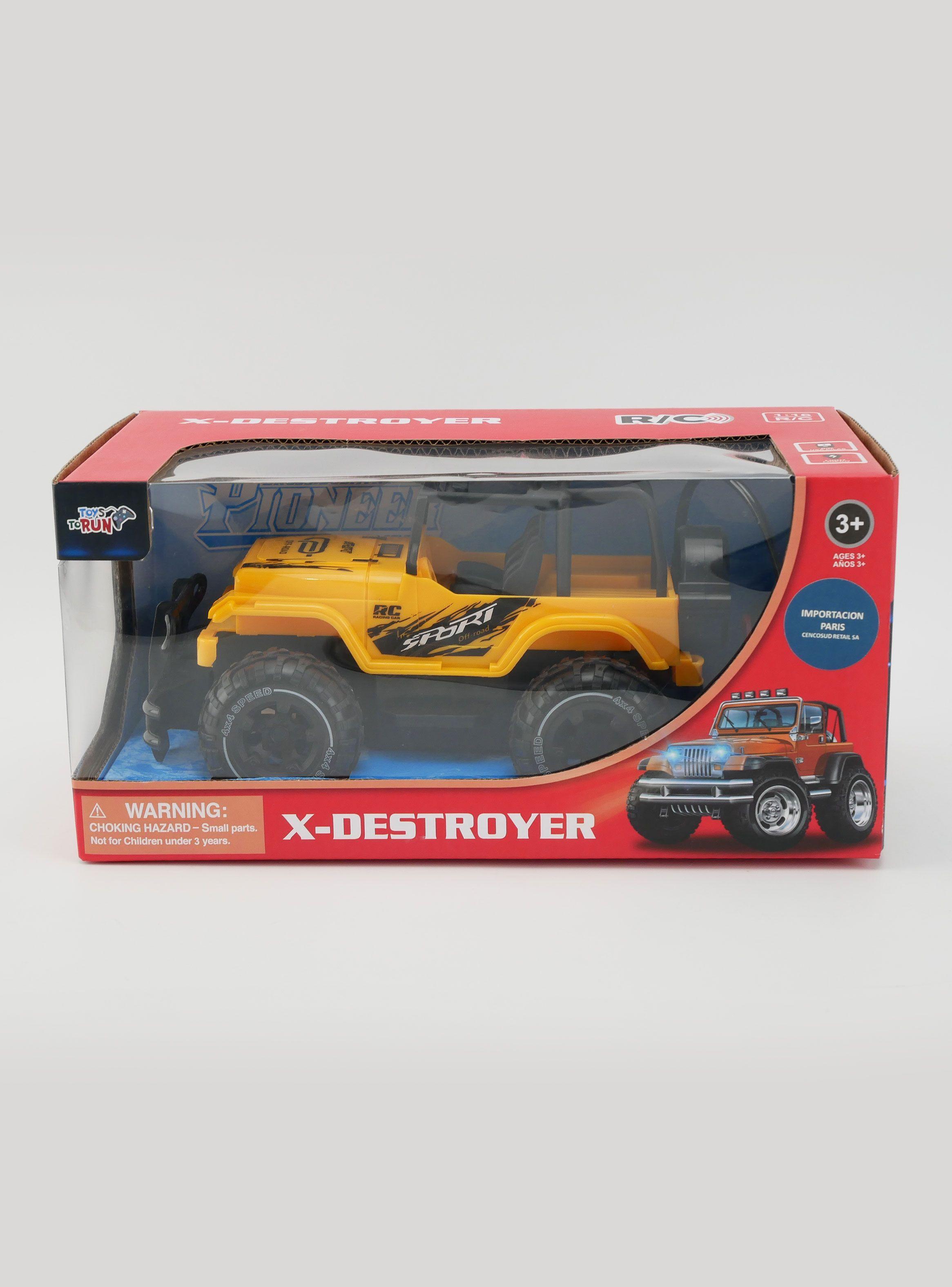 Auto a Control Remoto 1:16 X-Destroyer Amarillo-1