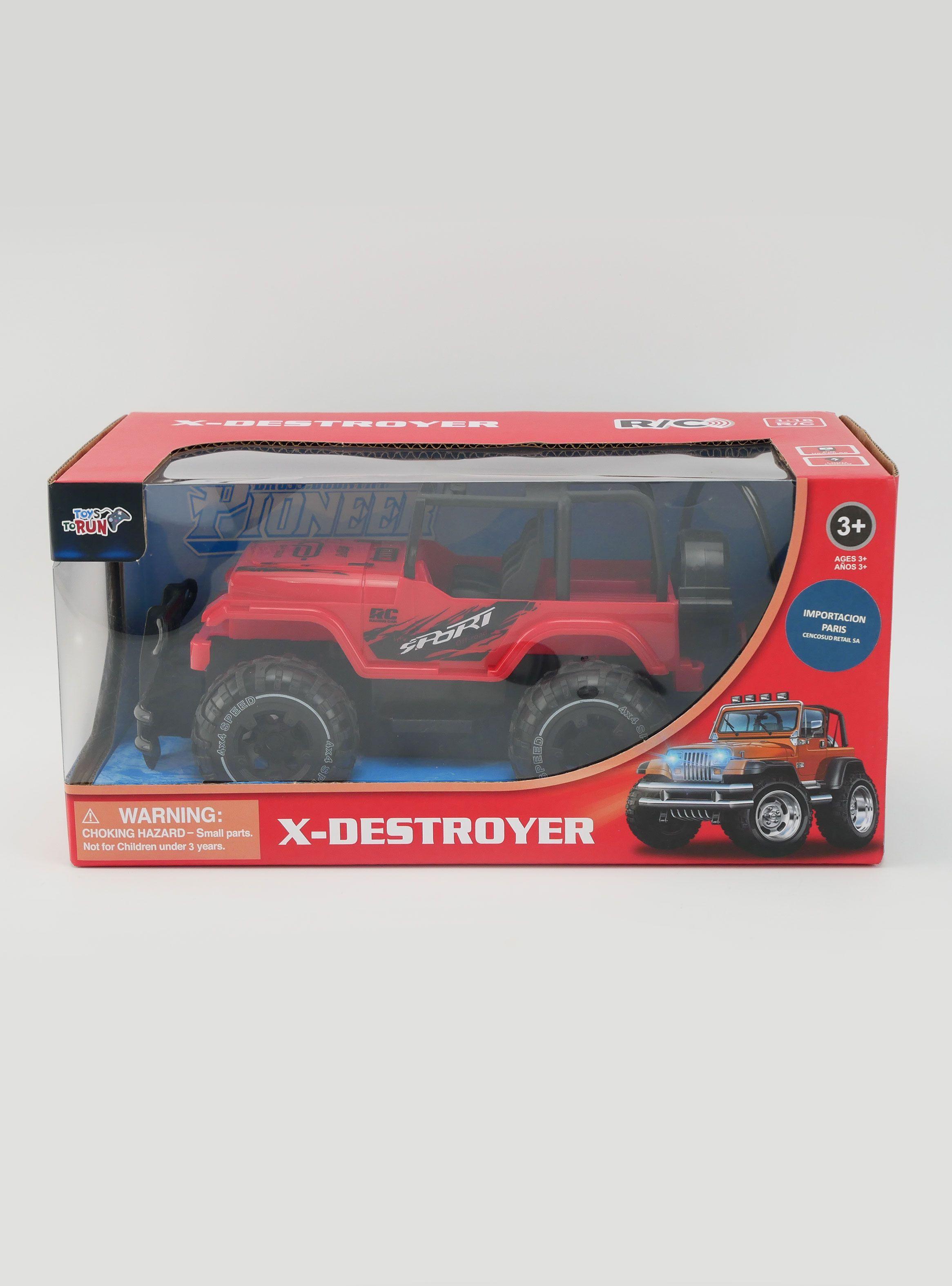 Auto a Control Remoto 1:16 X-Destroyer Rojo-1