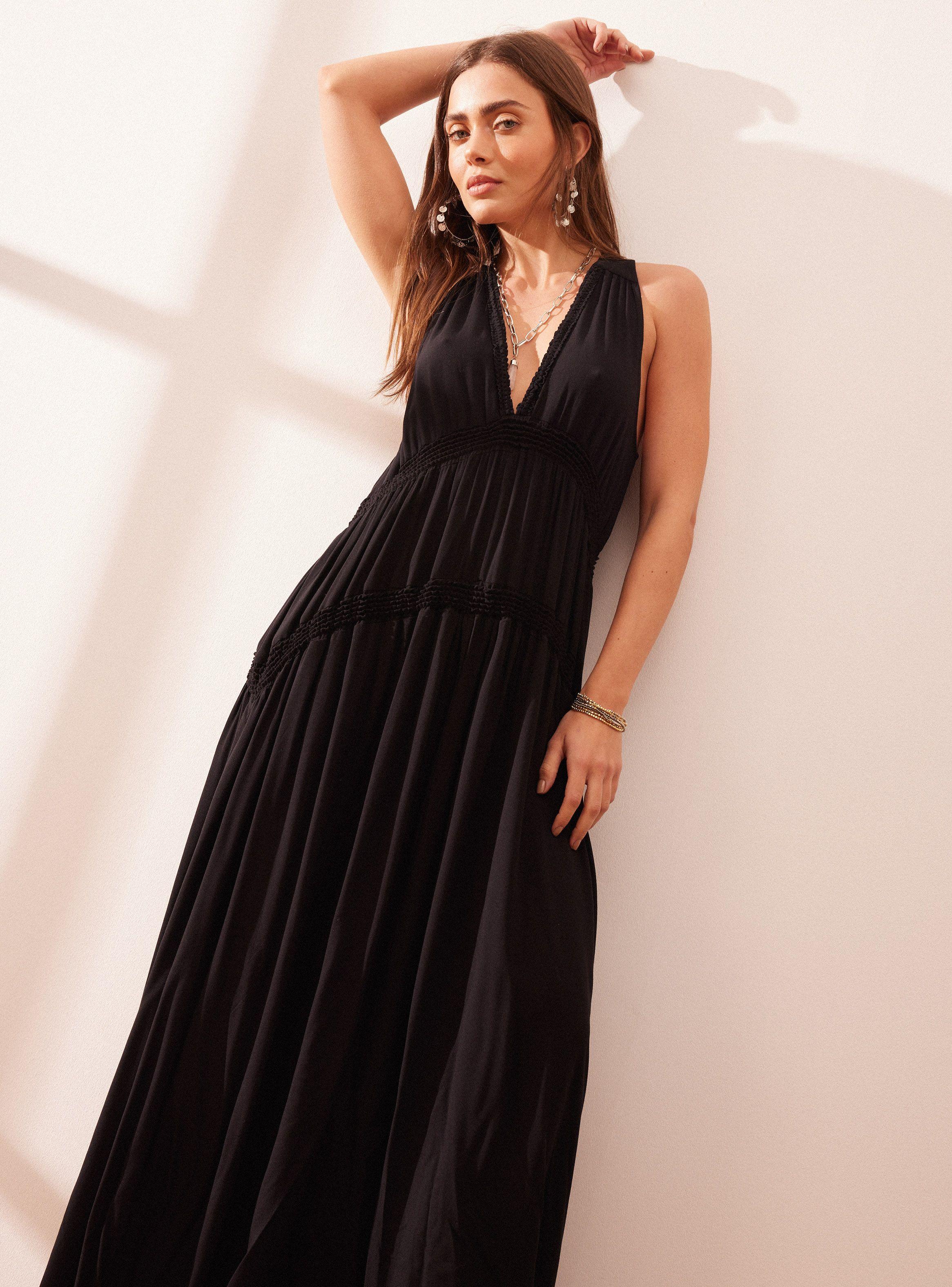 Vestido Cortes Horizontales-0