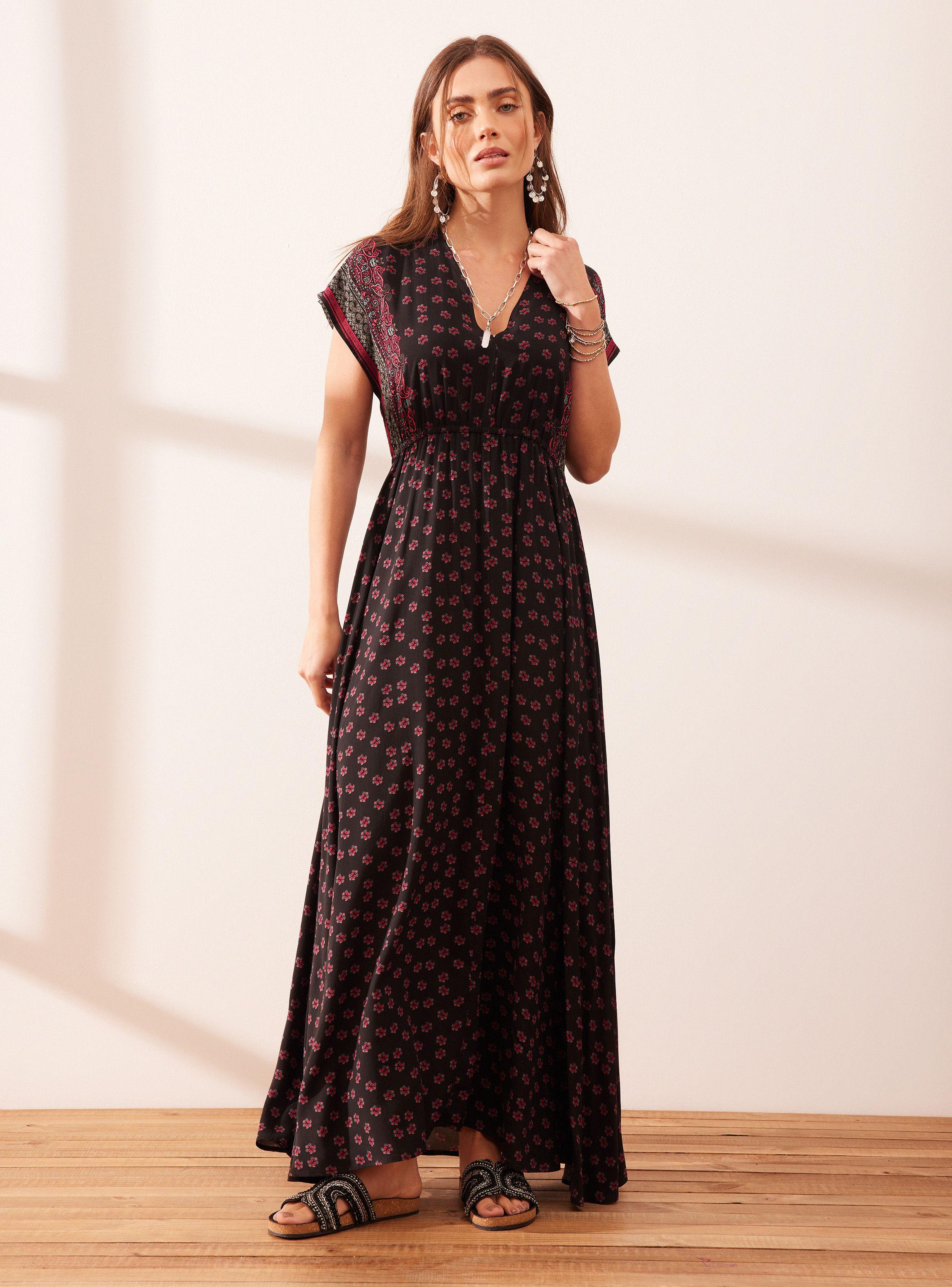 Vestido Estampado Localizado-0