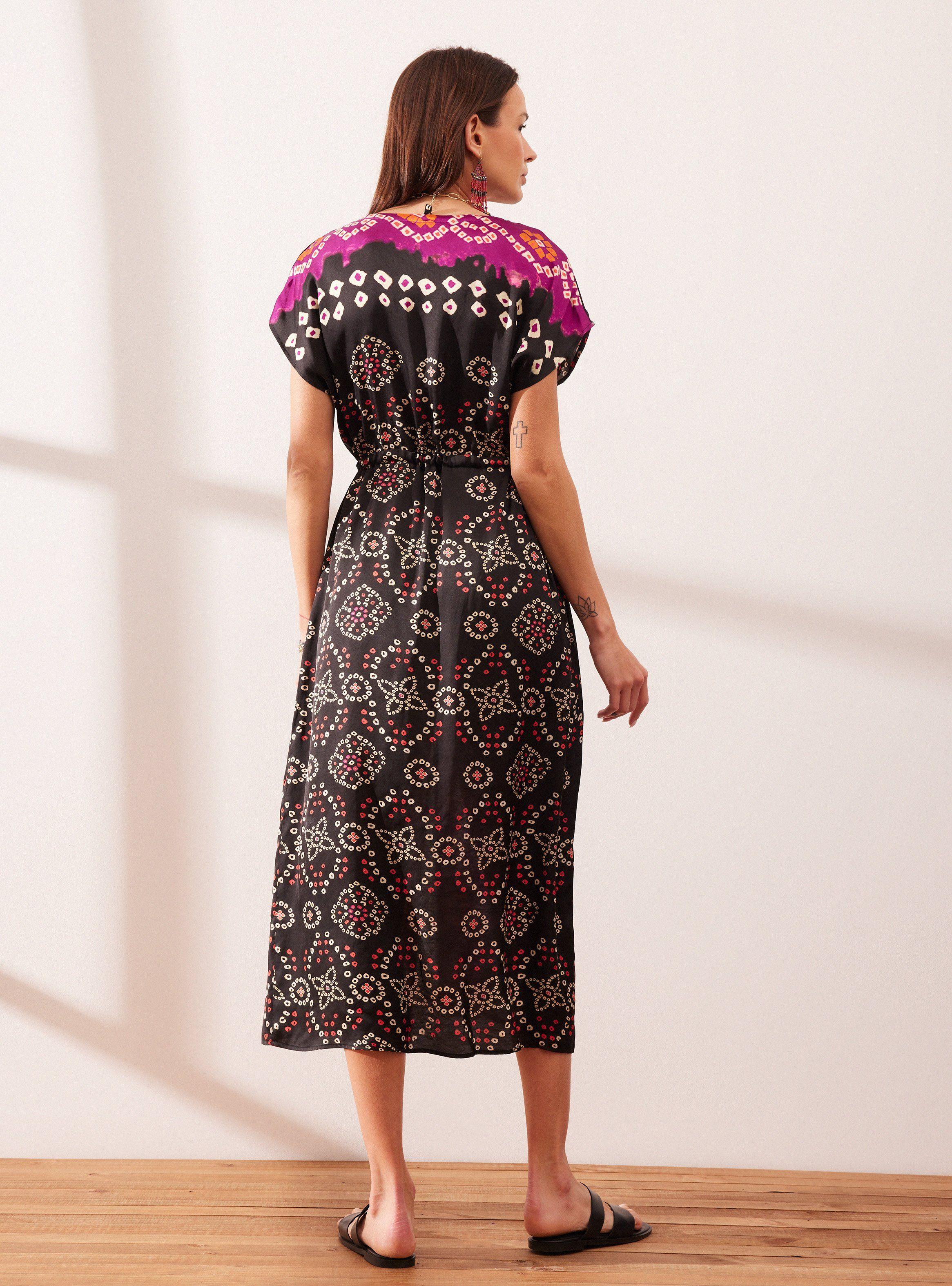 Vestido Estampado Shibori-5