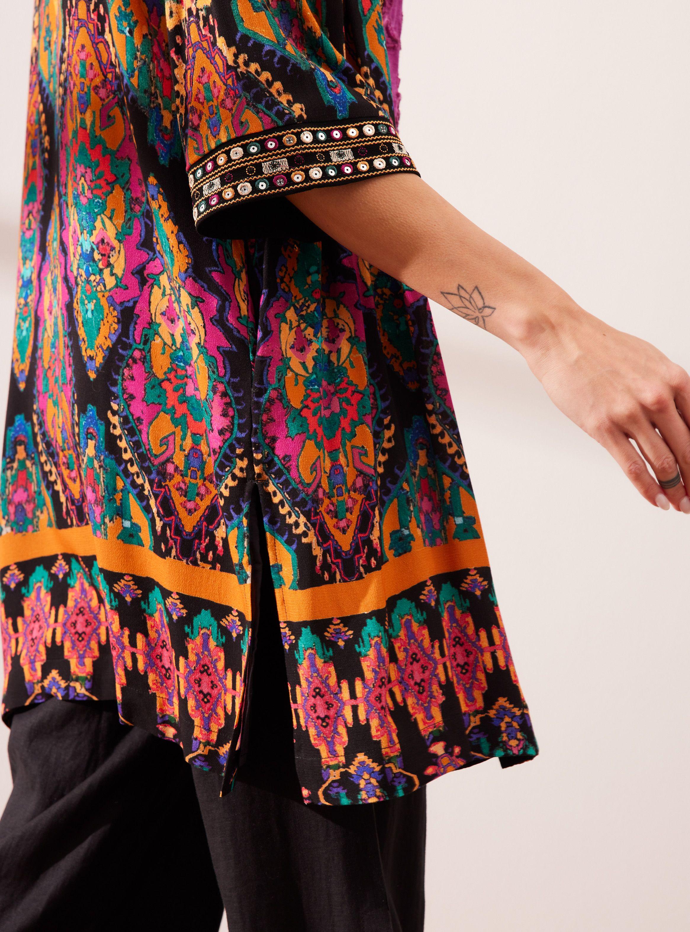 Chaqueta Kimono Estampado-3