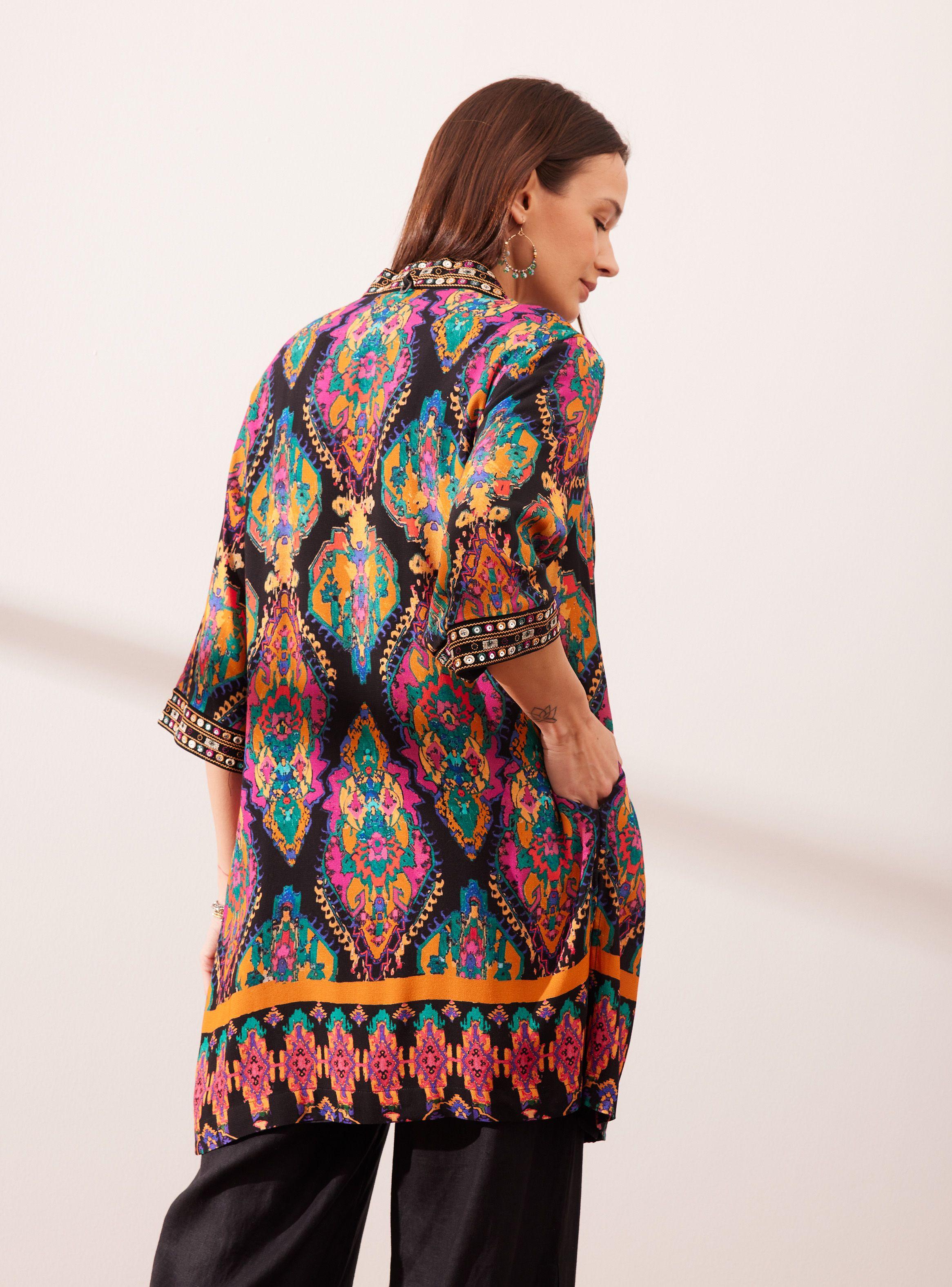 Chaqueta Kimono Estampado-1