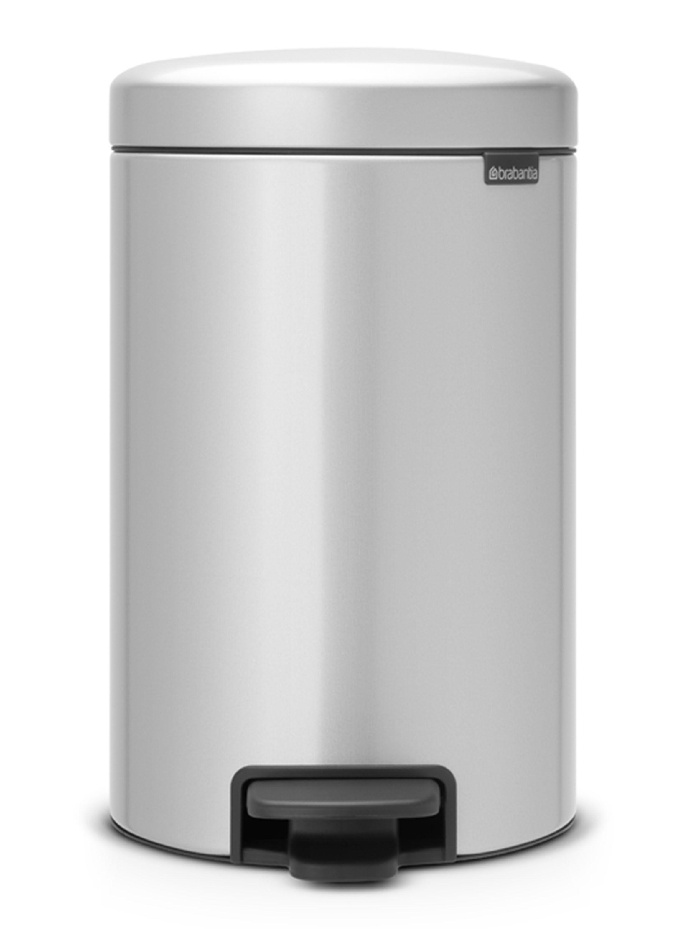 Basurero Pedal NewIcon 12 Litros Acero-0