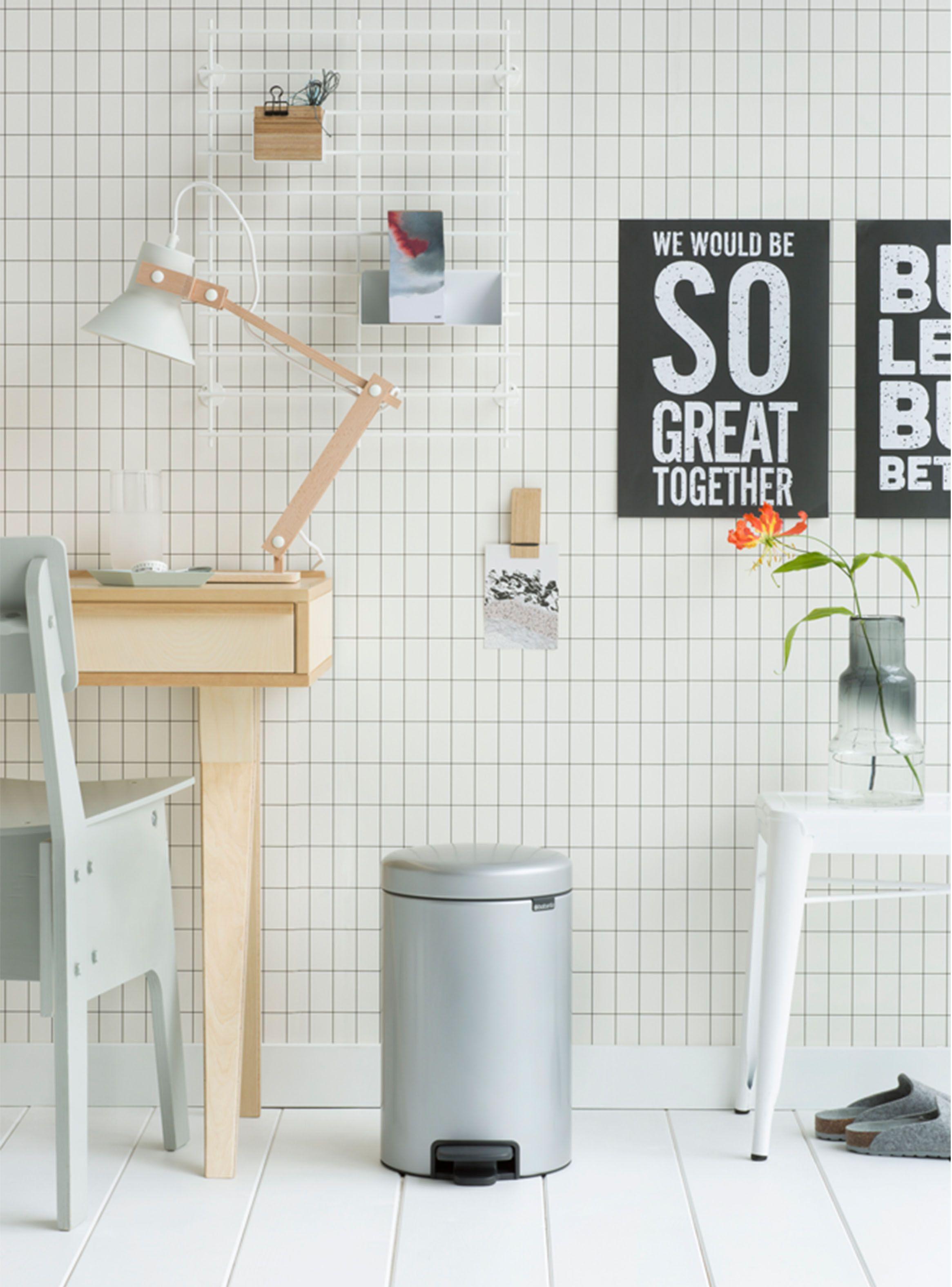 Basurero Pedal NewIcon 12 Litros Acero-3