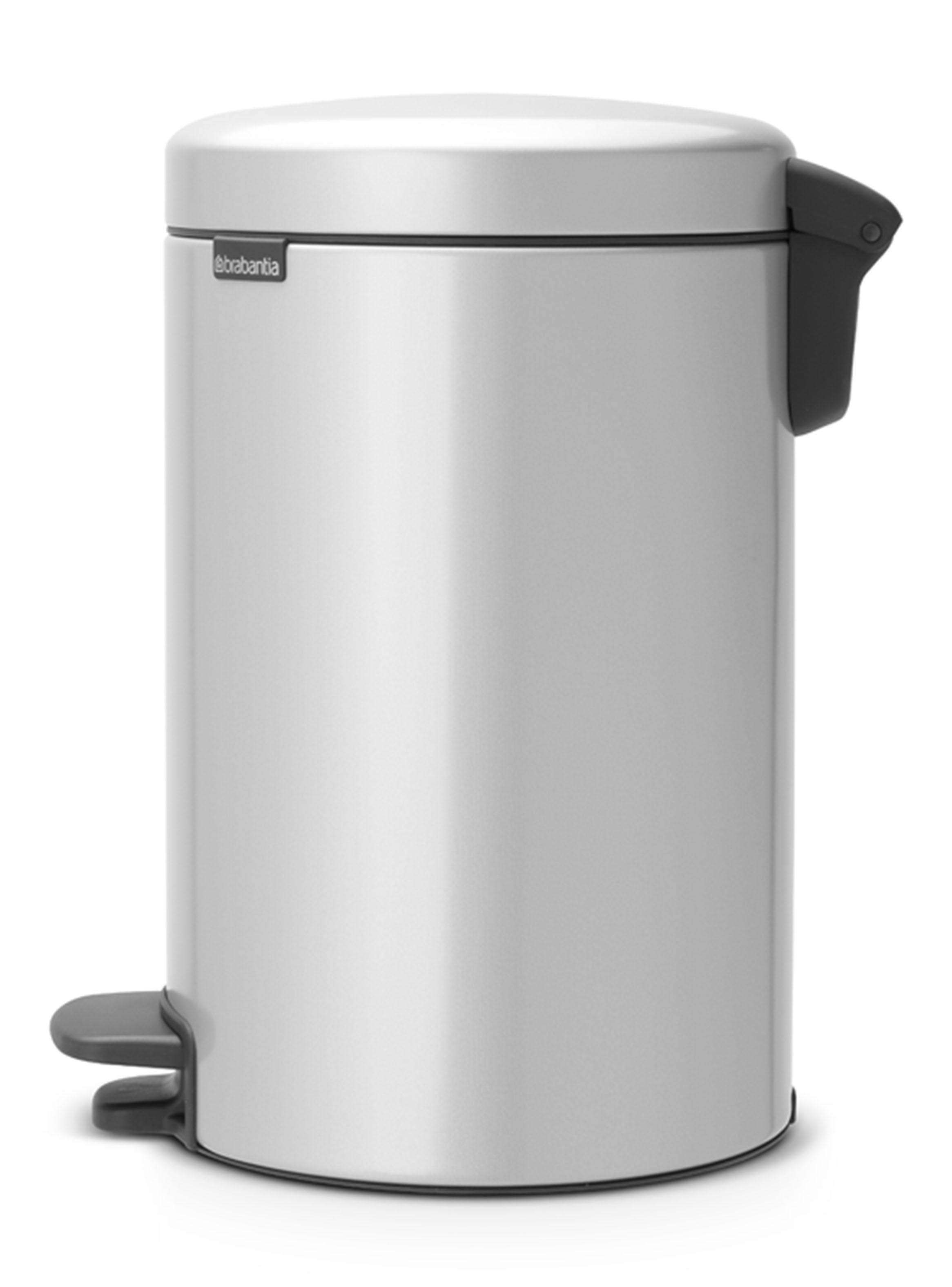 Basurero Pedal NewIcon 12 Litros Acero-1