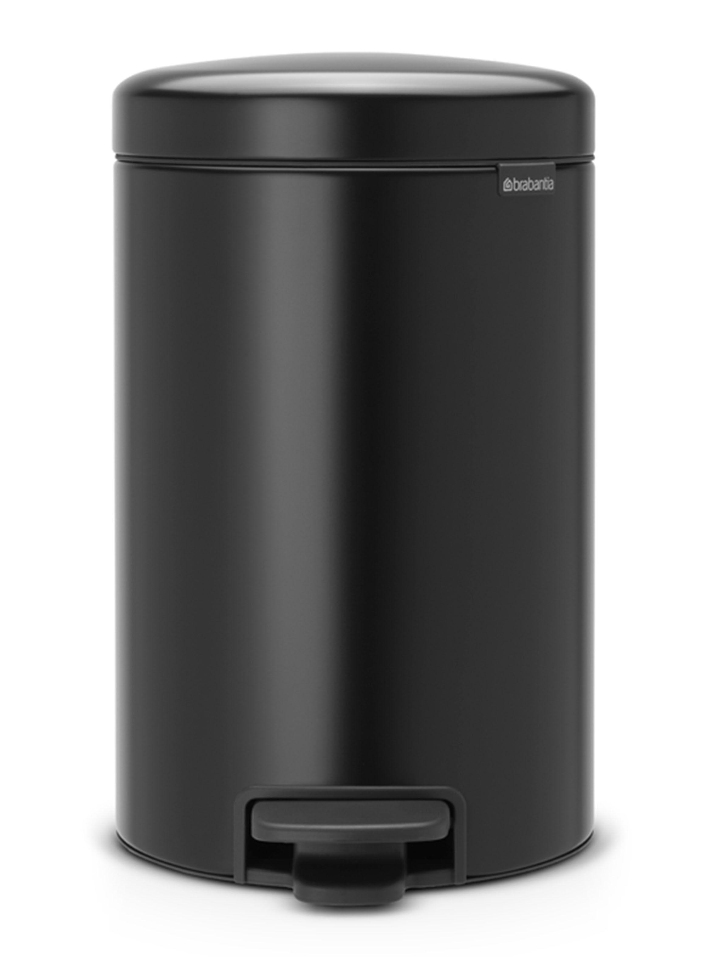 Basurero Pedal NewIcon 12 Litros Negro-0