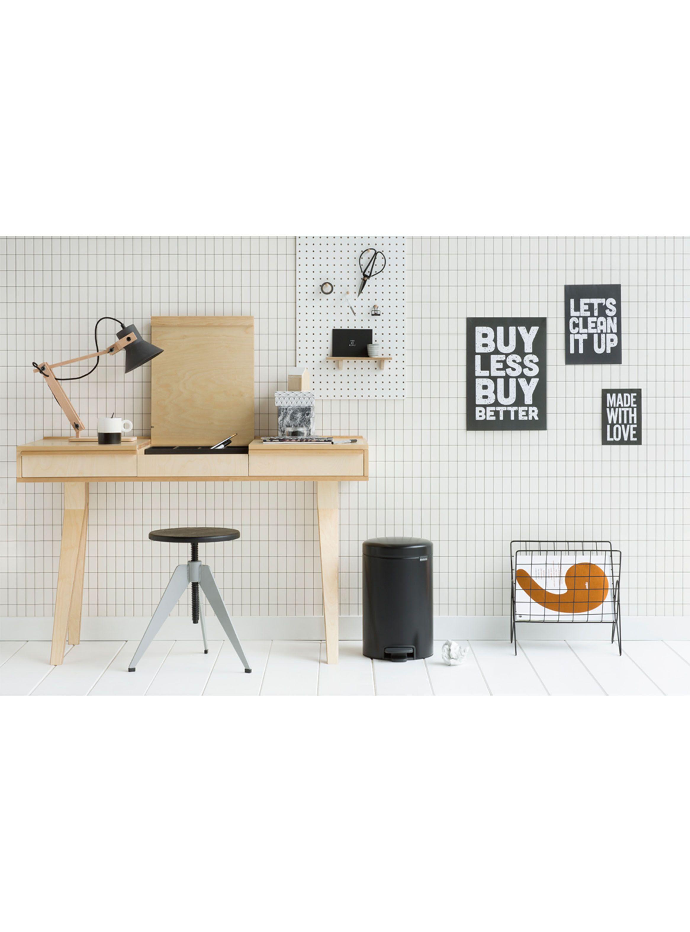 Basurero Pedal NewIcon 12 Litros Negro-3