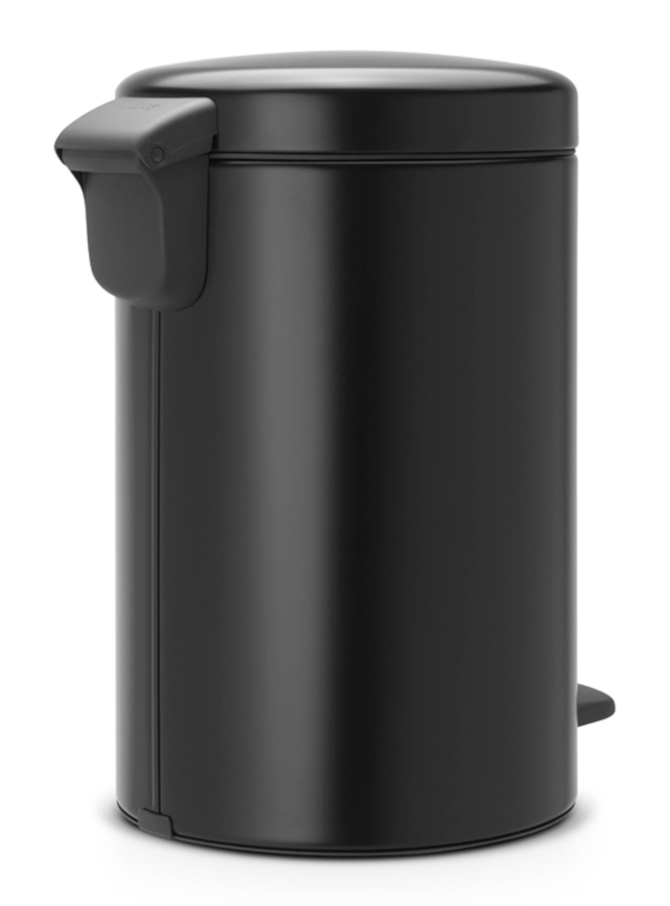 Basurero Pedal NewIcon 12 Litros Negro-2