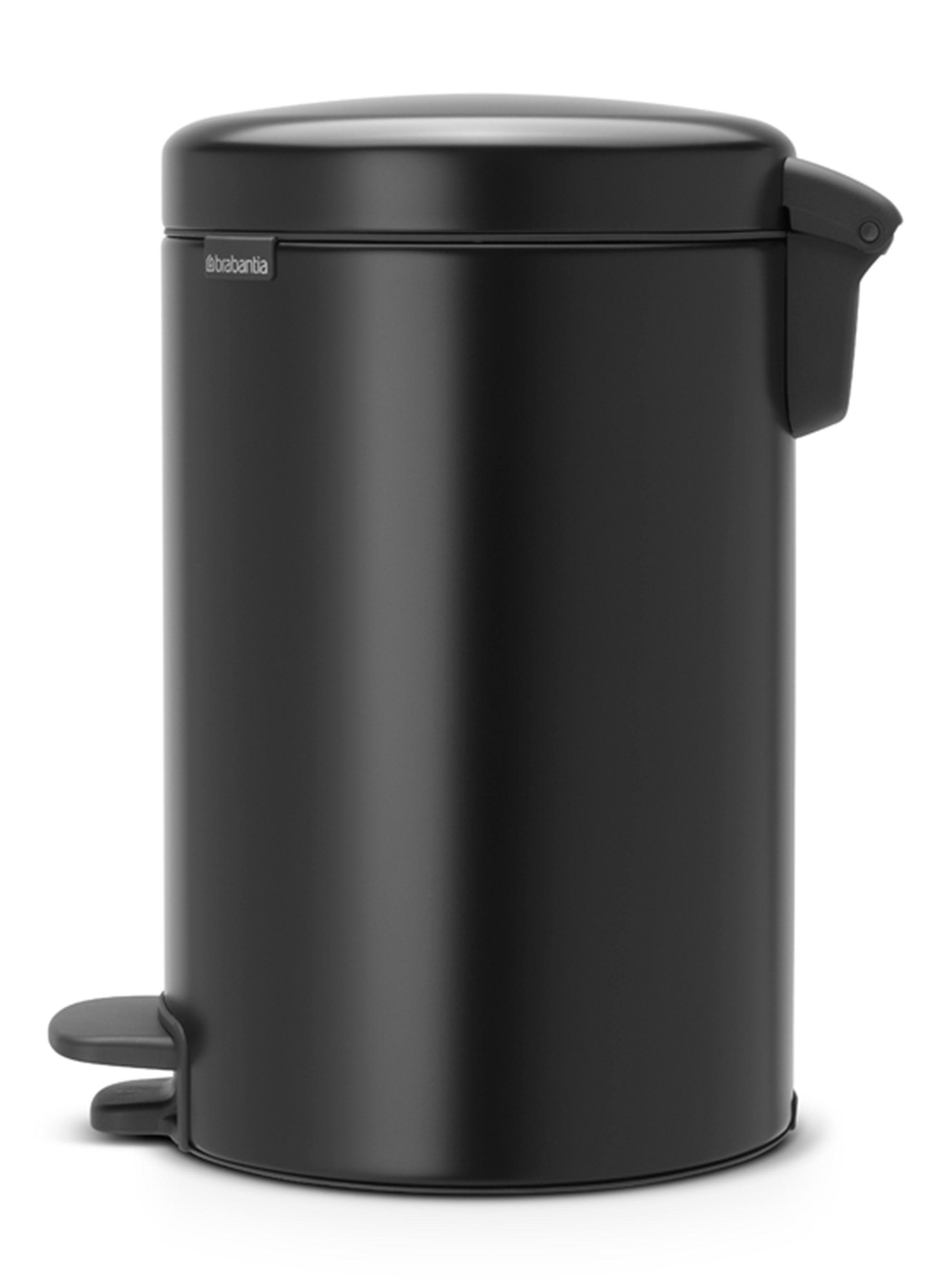 Basurero Pedal NewIcon 12 Litros Negro-1