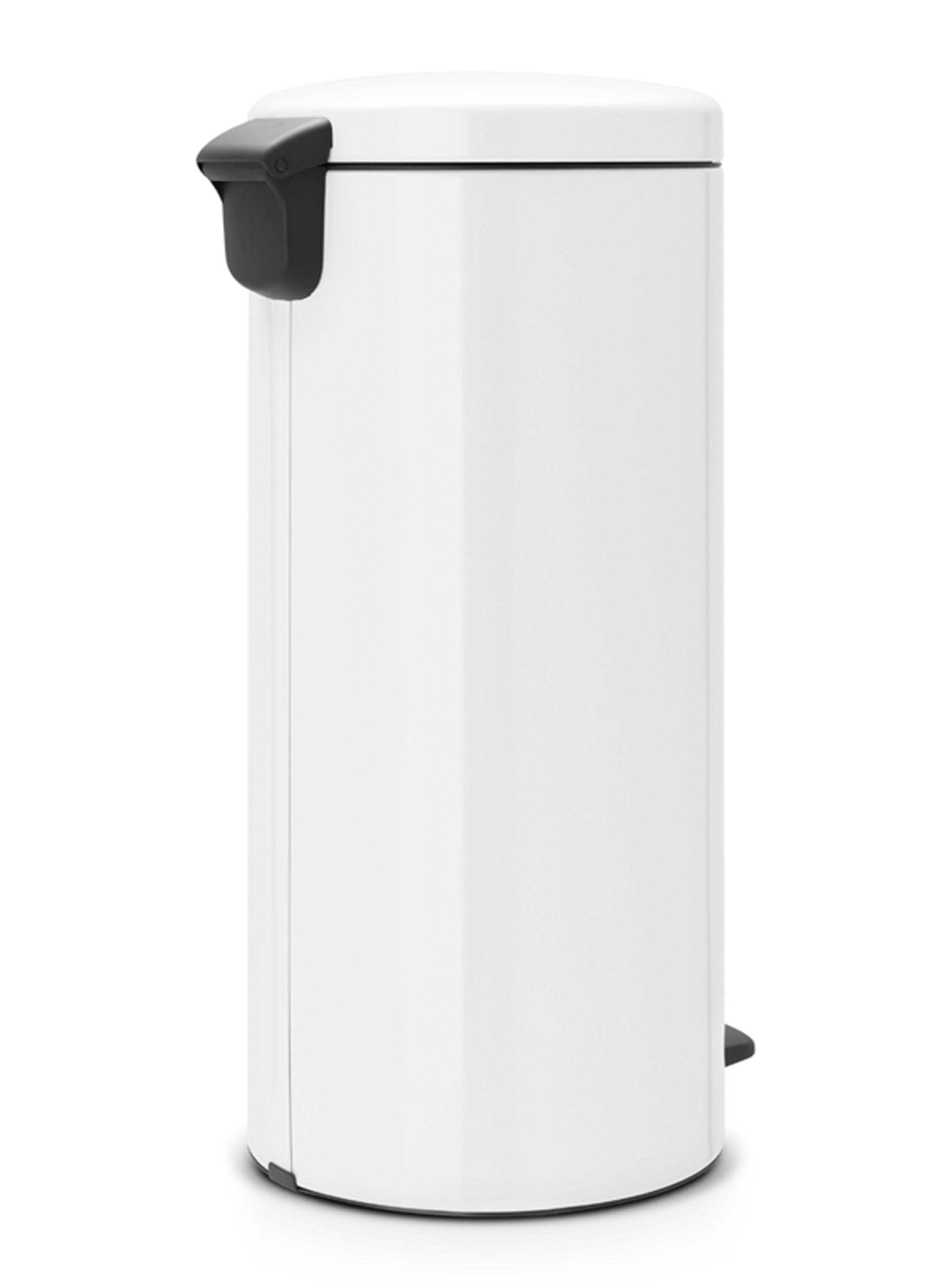 Basurero Pedal NewIcon 30 Litros Blanco-2