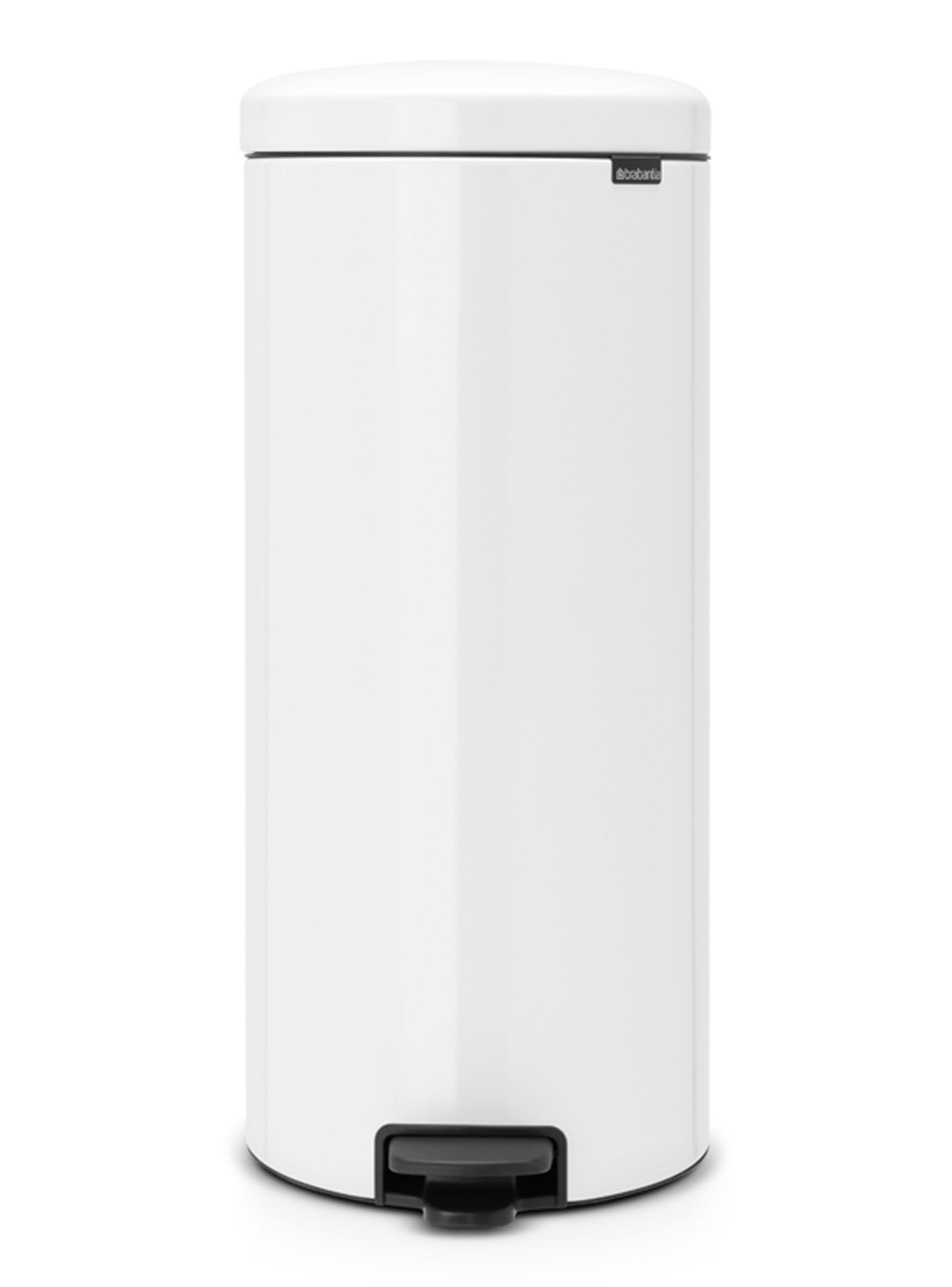 Basurero Pedal NewIcon 30 Litros Blanco-0