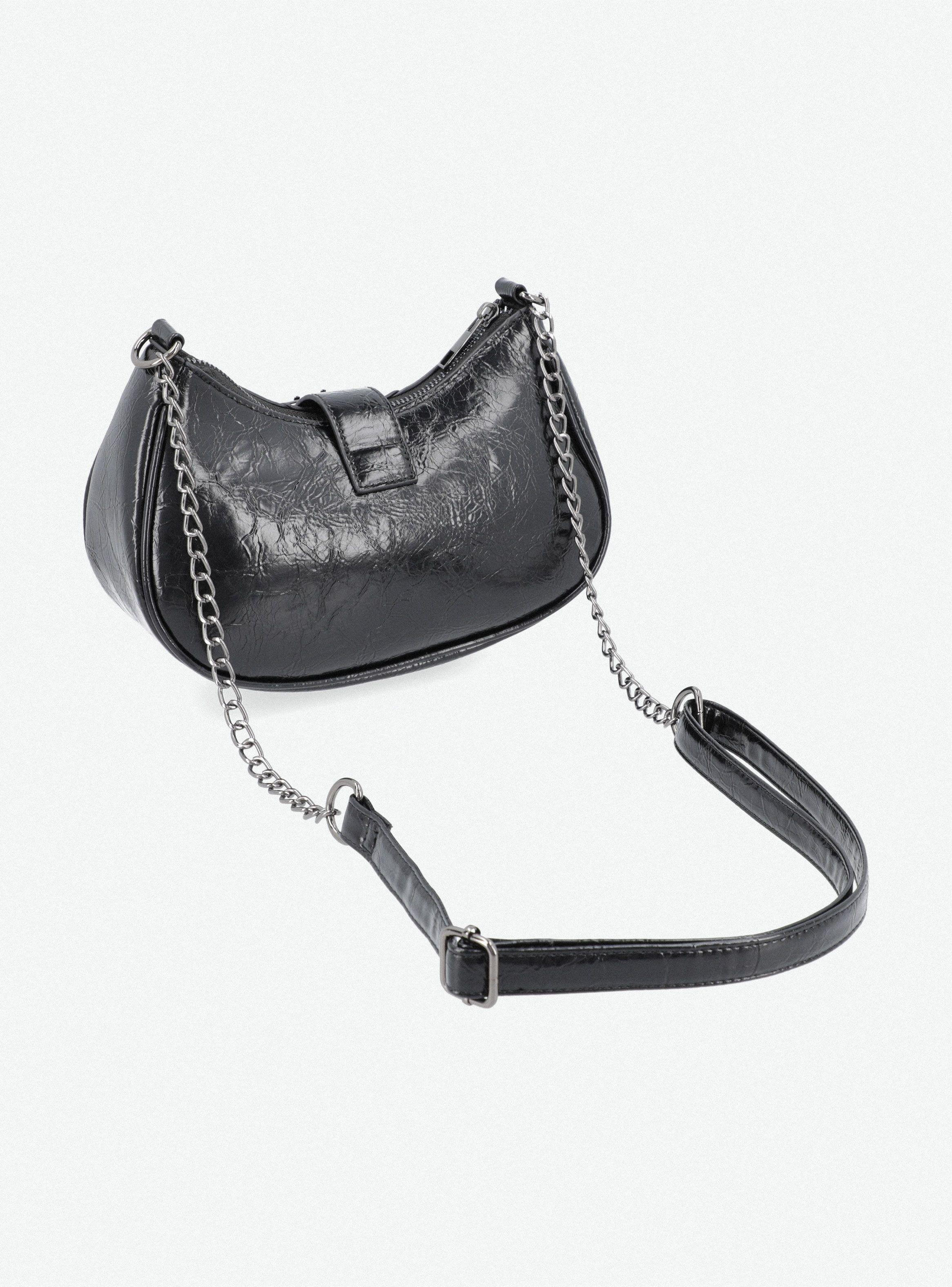 Cartera Bandolera con Hebillas Metálicas-4