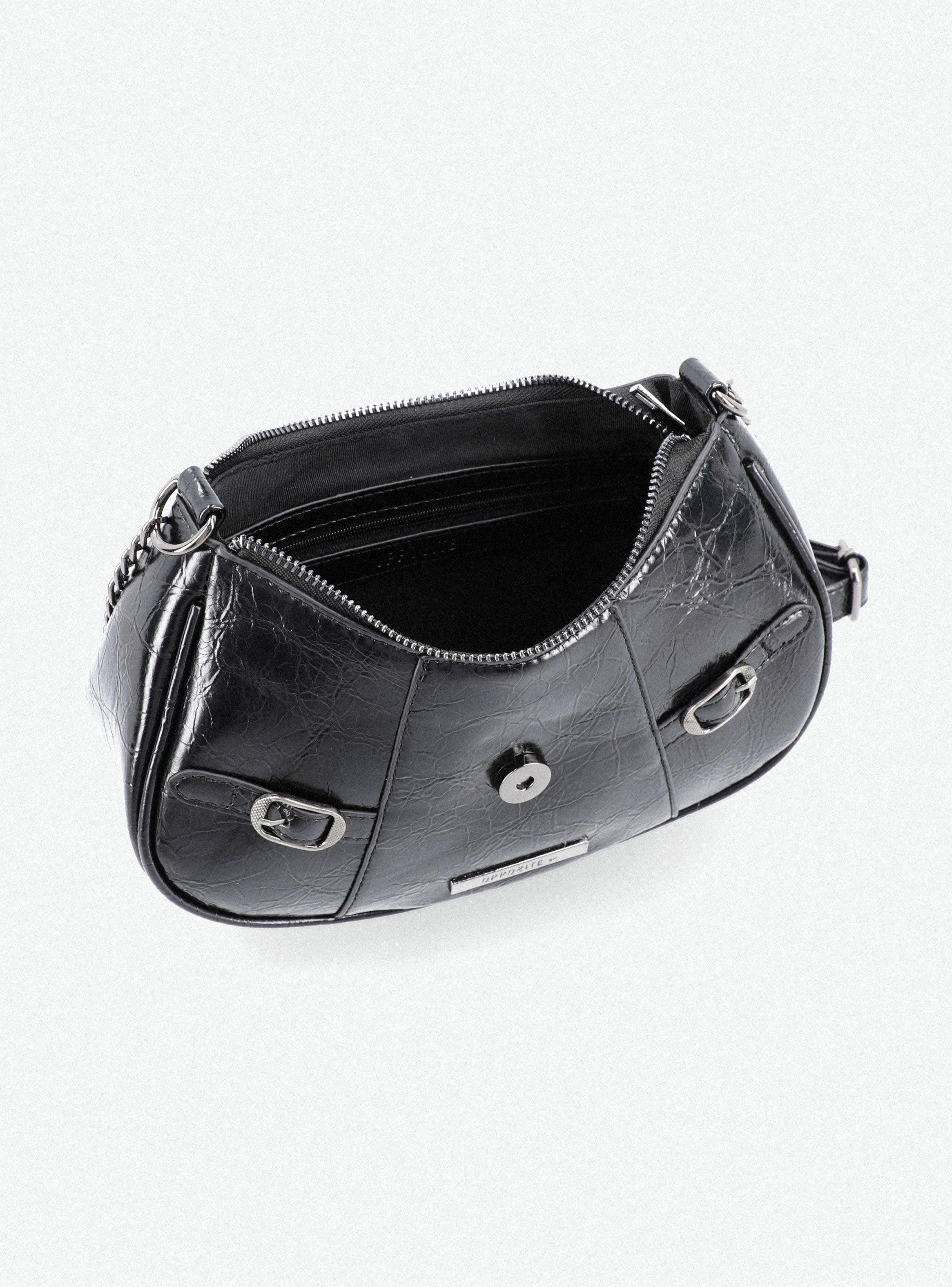 Cartera Bandolera con Hebillas Metálicas-5