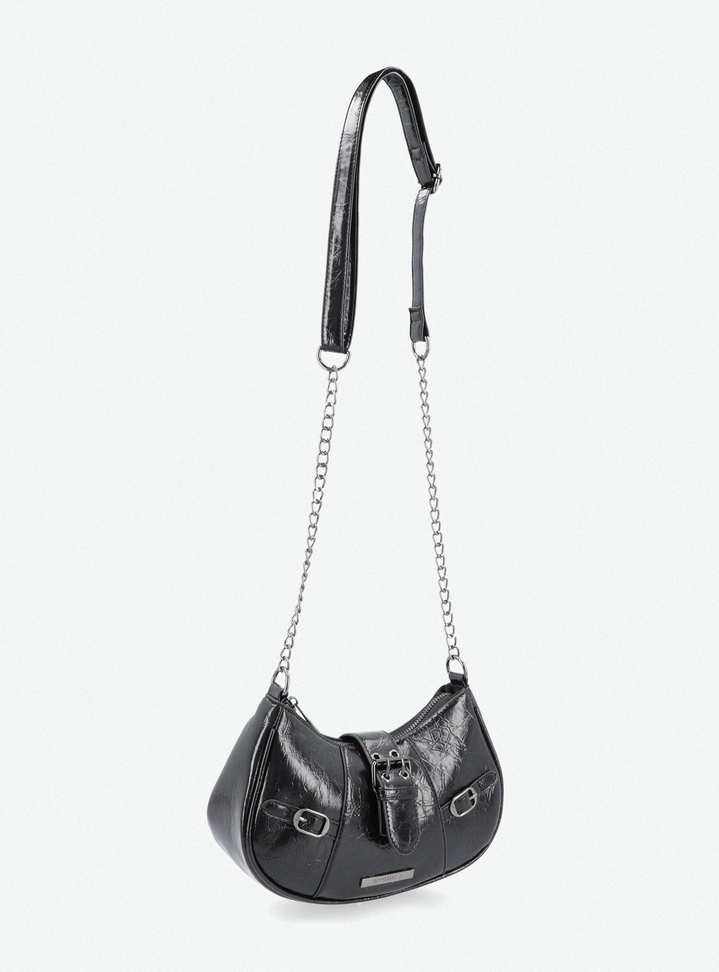 Cartera Bandolera con Hebillas Metálicas-3