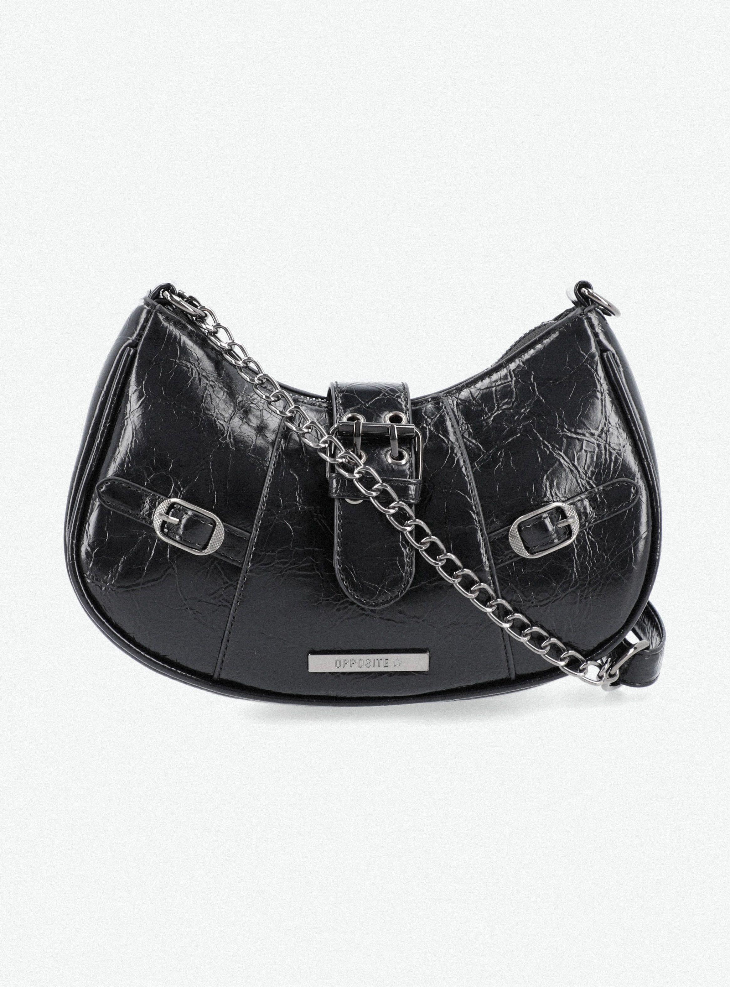 Cartera Bandolera con Hebillas Metálicas-2