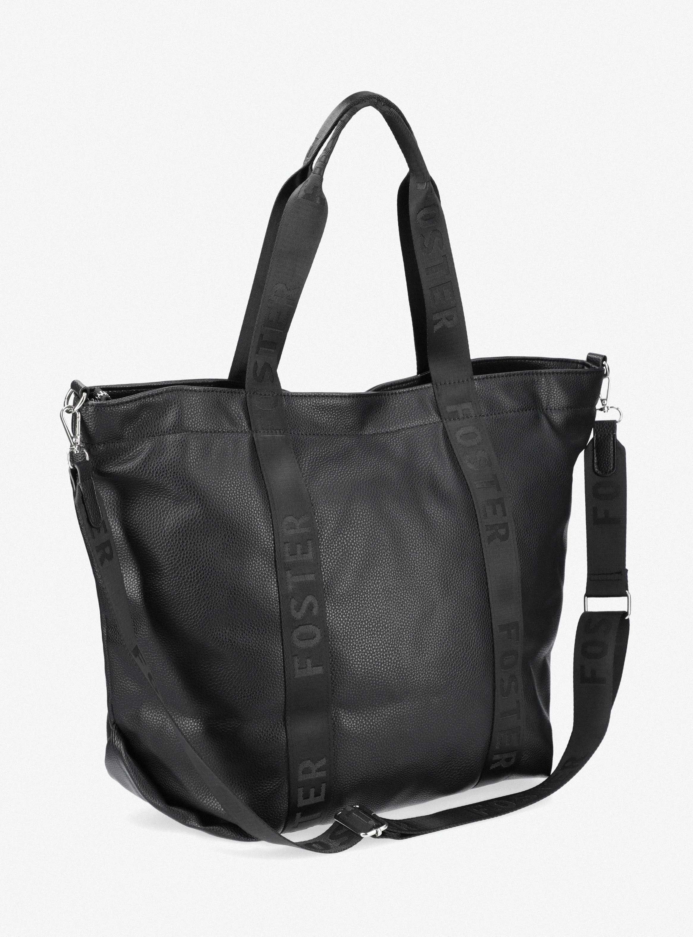 Cartera Tote de Cuero Sintético con Detalle Estrella-4