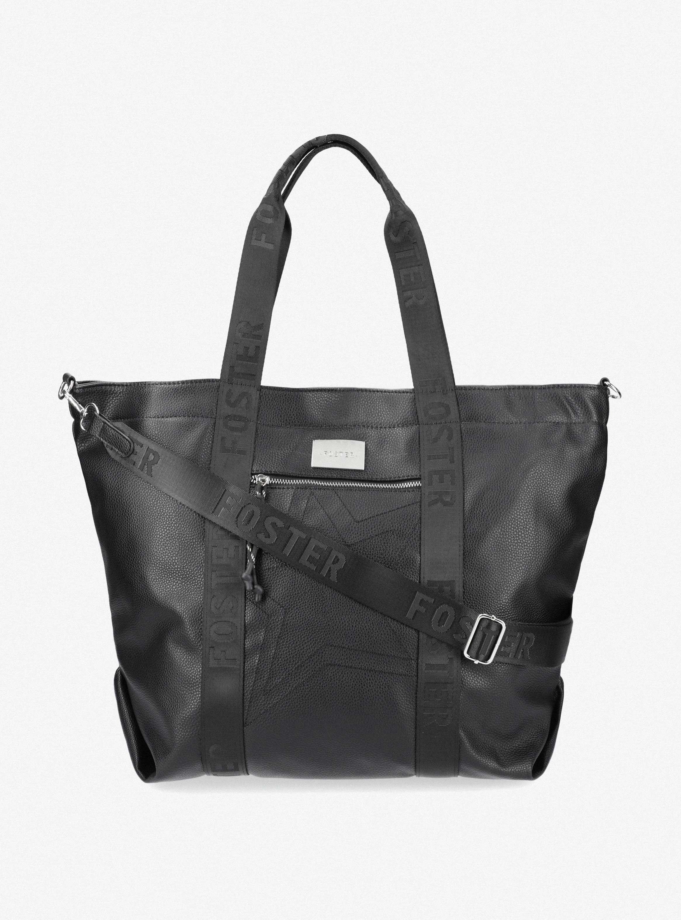 Cartera Tote de Cuero Sintético con Detalle Estrella-2