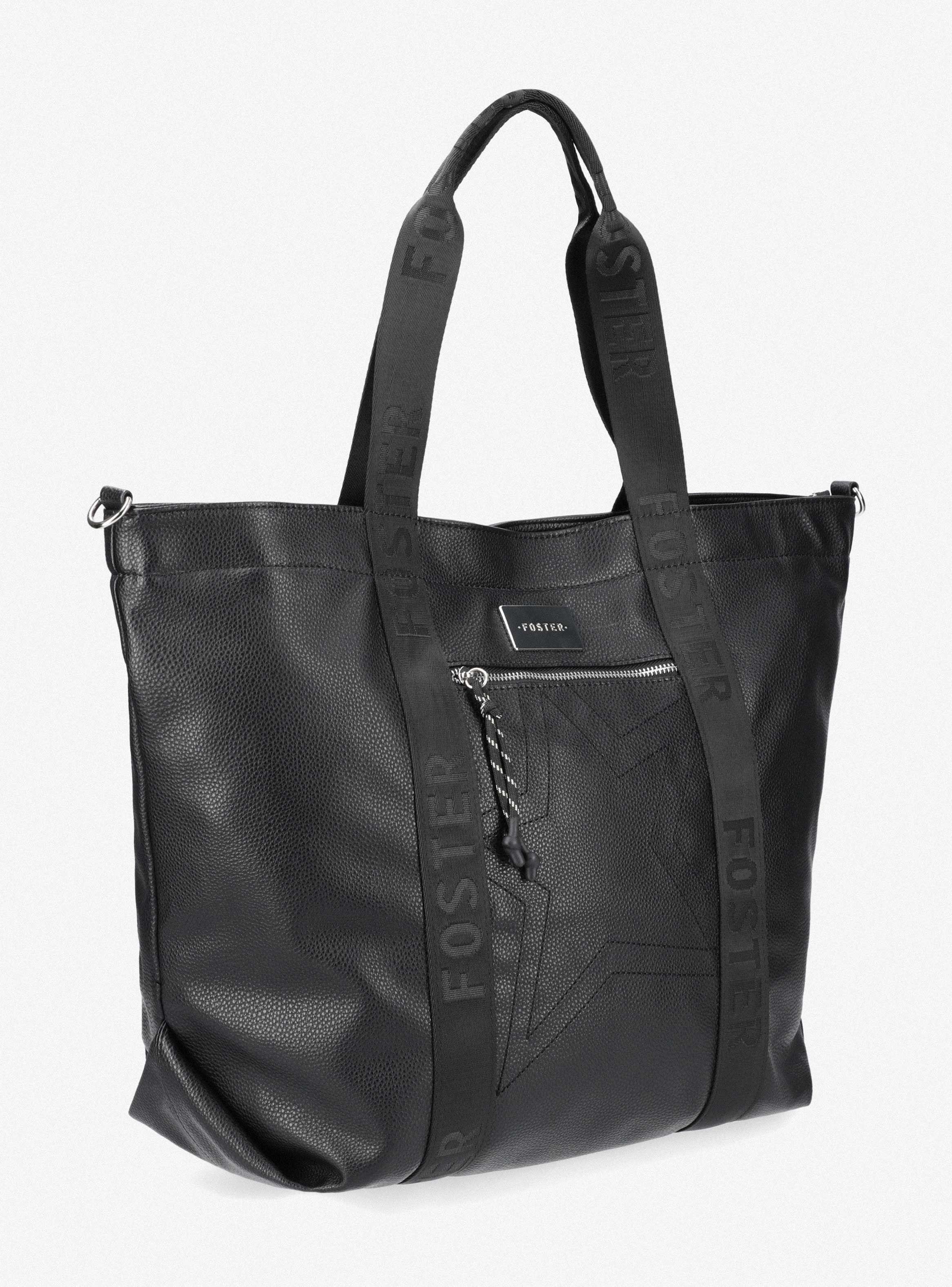 Cartera Tote de Cuero Sintético con Detalle Estrella-3
