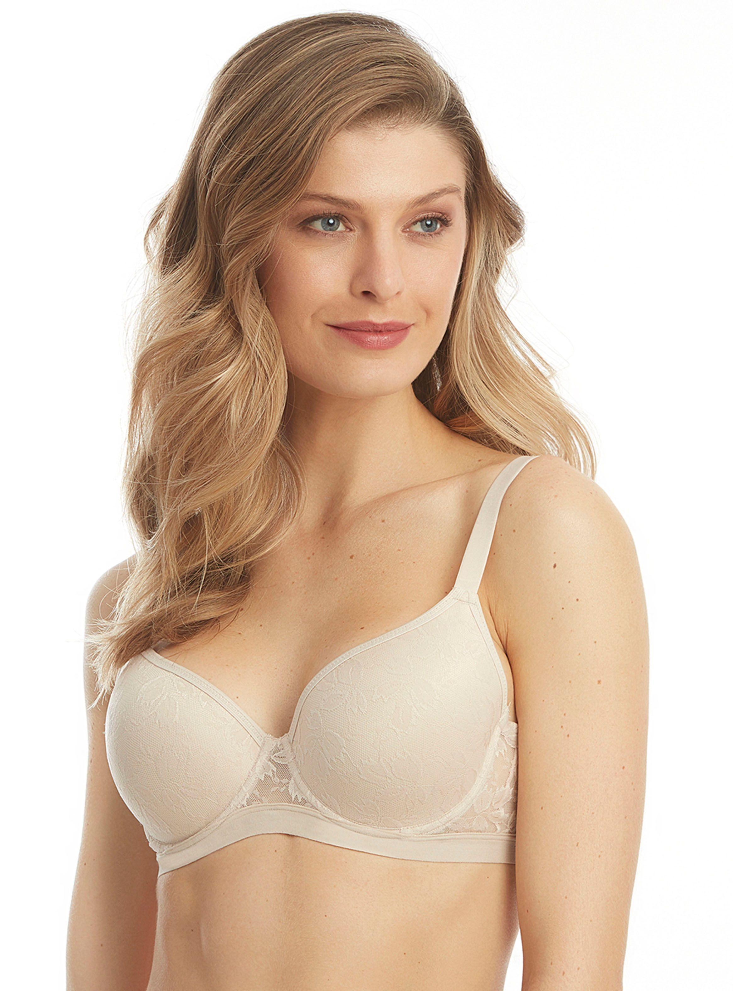 Sostén Encaje Copa Preformada Flores-0