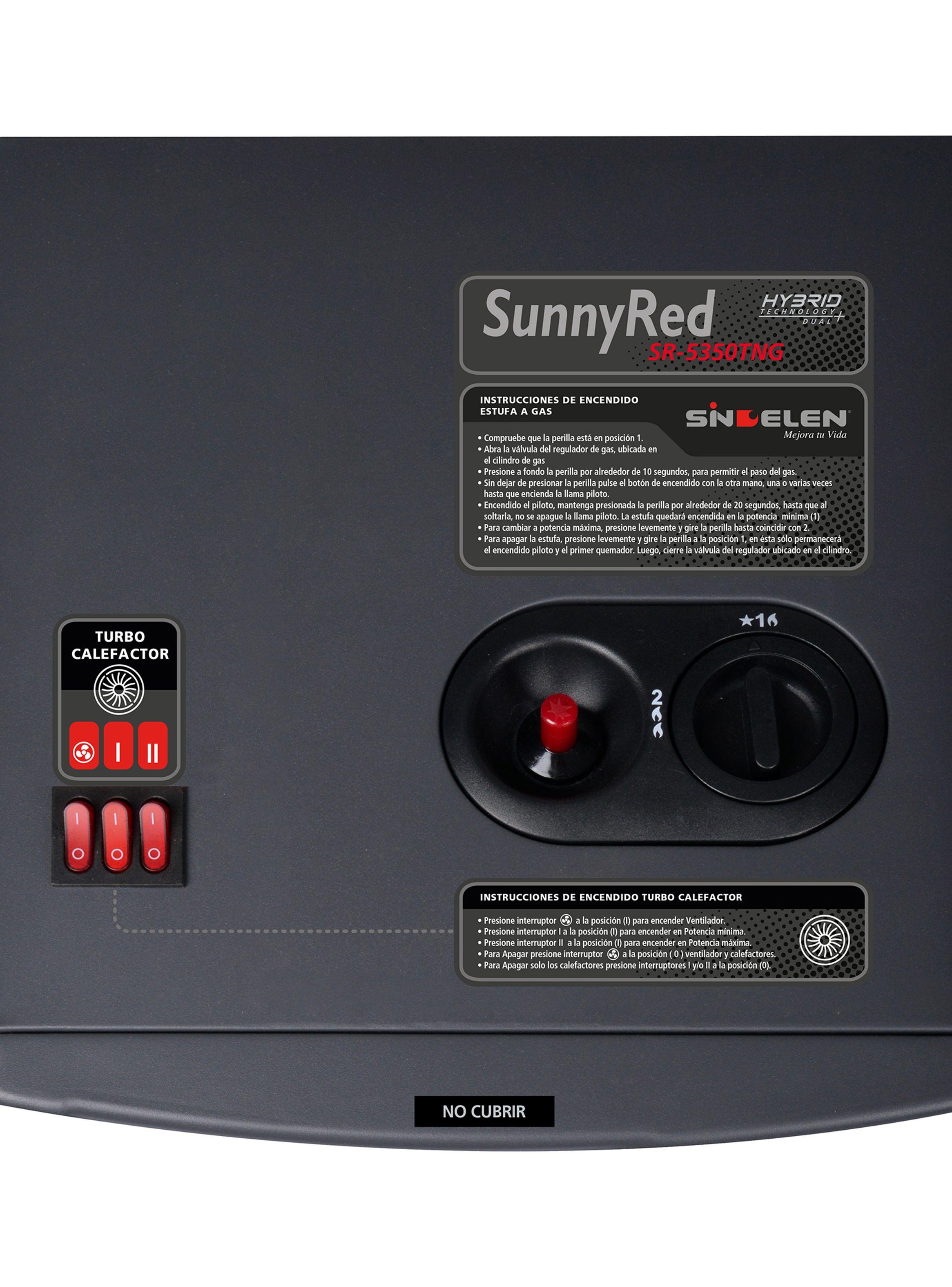 Estufa a Gas Híbrida 5 Kg  Sunny SR-5350TNG-4